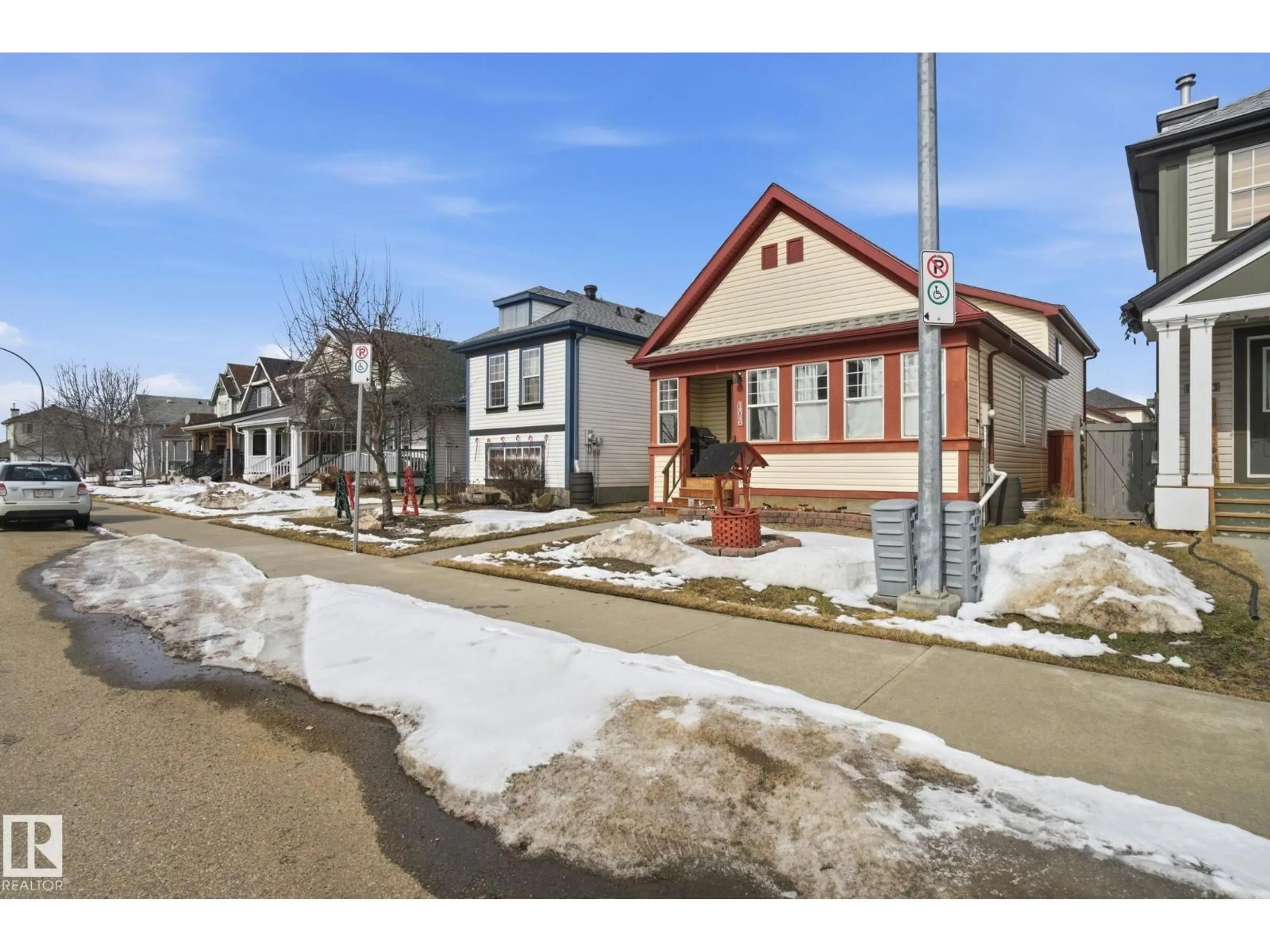 Home with brick exterior material, street for 14048 151 AV, Edmonton Alberta T6V1V1