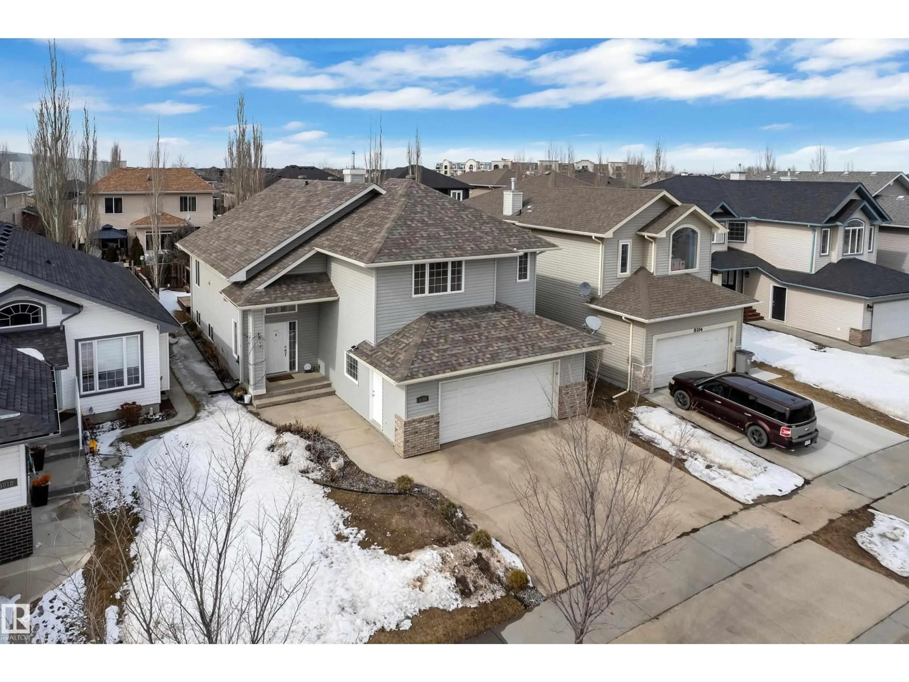 A pic from outside/outdoor area/front of a property/back of a property/a pic from drone, street for 5102 62 ST, Beaumont Alberta T4X1V5