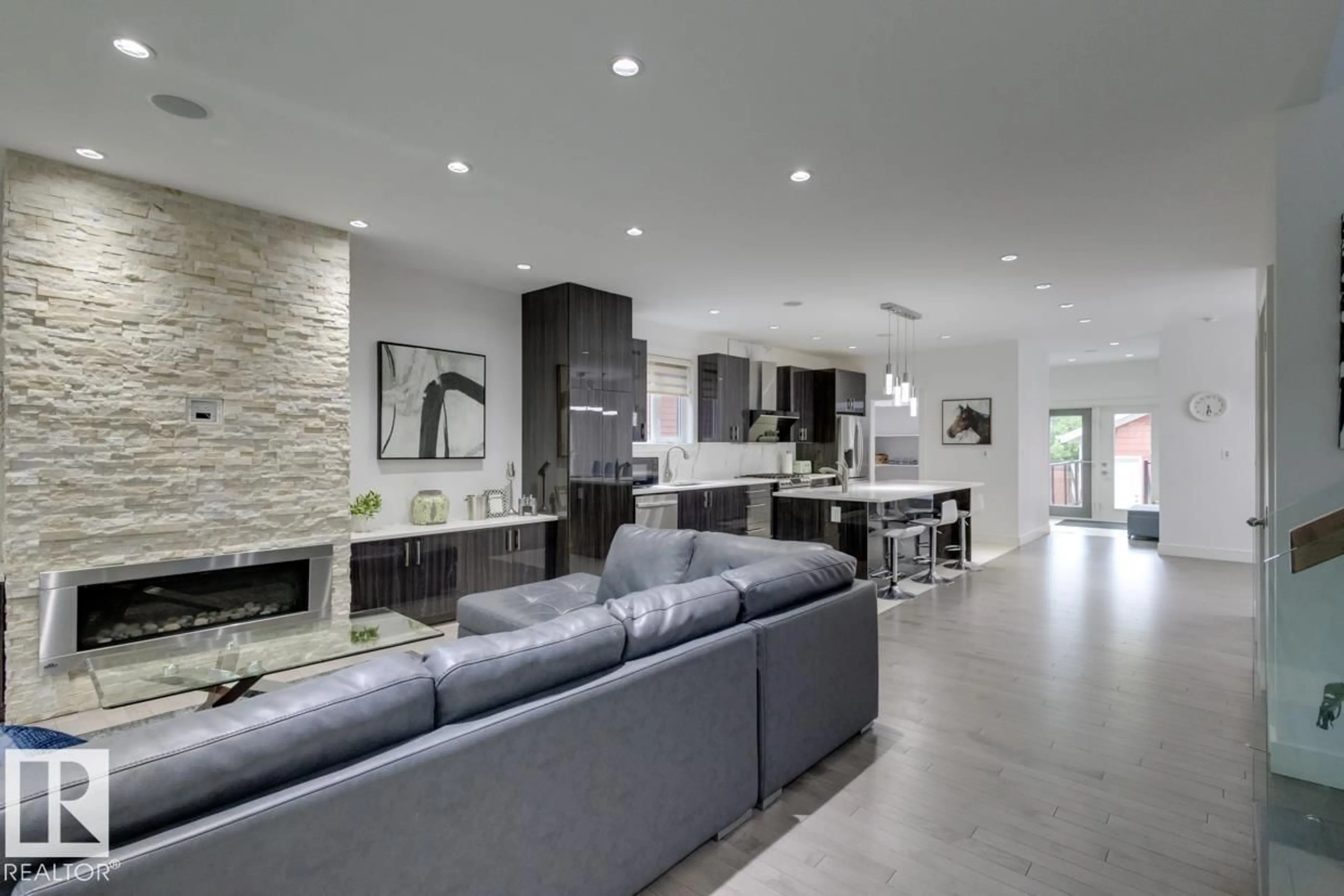 Open concept kitchen, unknown for 11045 85 AV, Edmonton Alberta T6G0W5