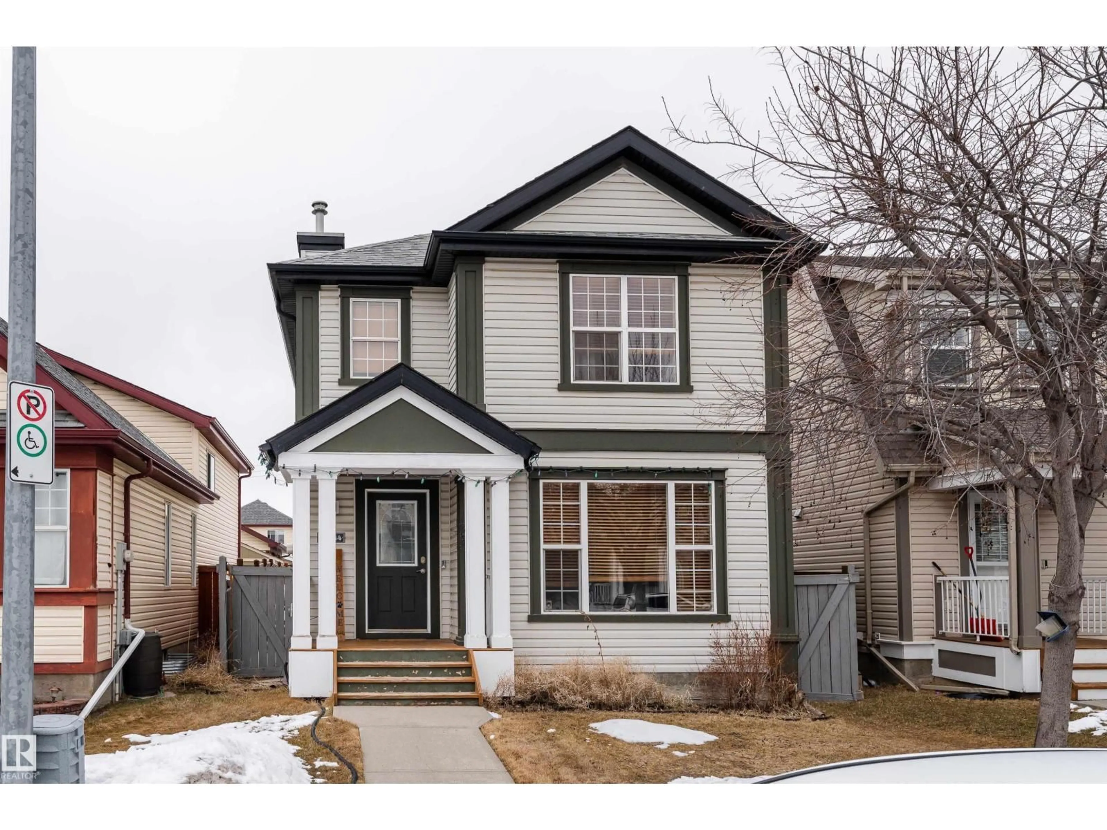 Home with vinyl exterior material, street for 14044 151 AV, Edmonton Alberta T6V1V1