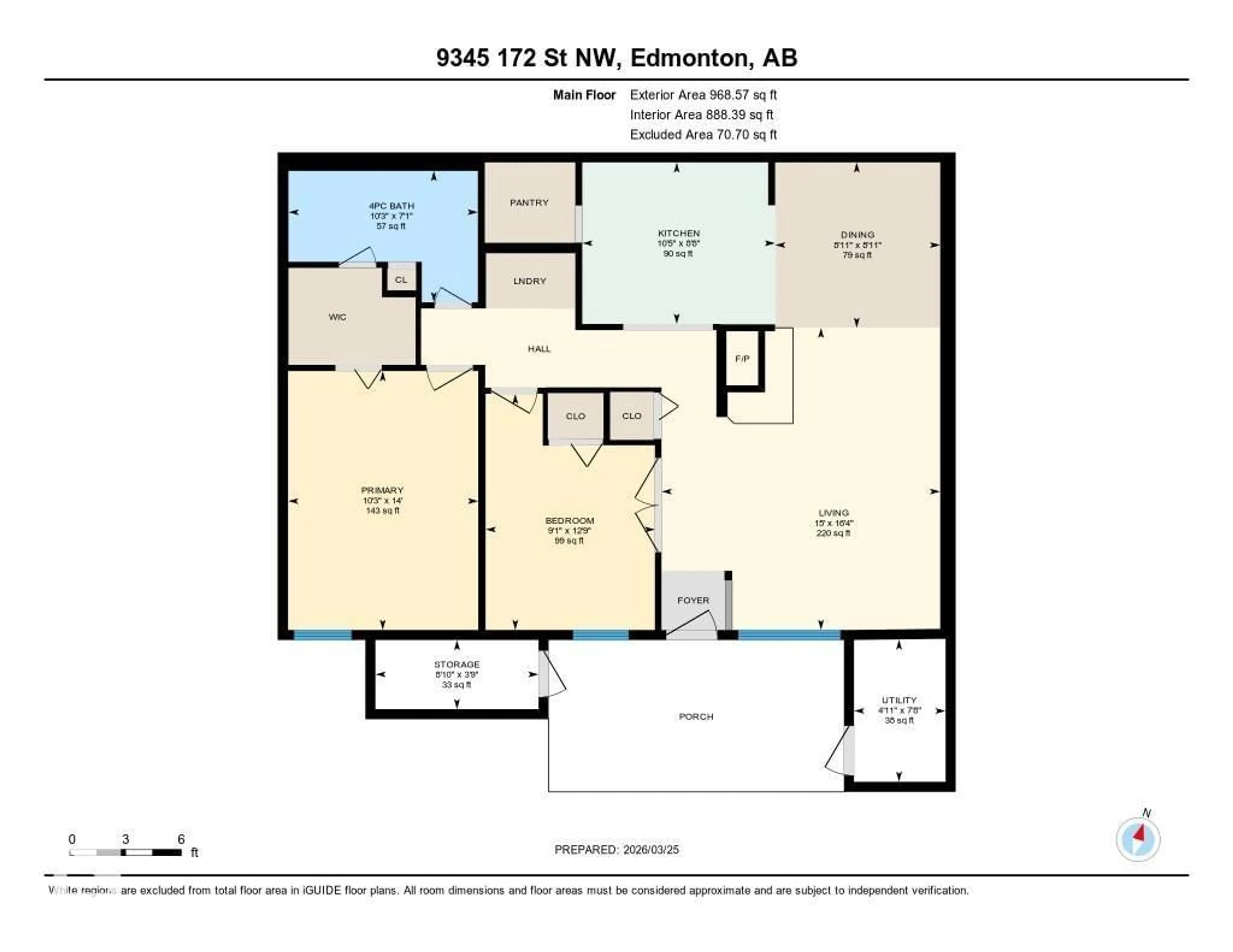 Floor plan for 9345 172 ST, Edmonton Alberta T5T3C3