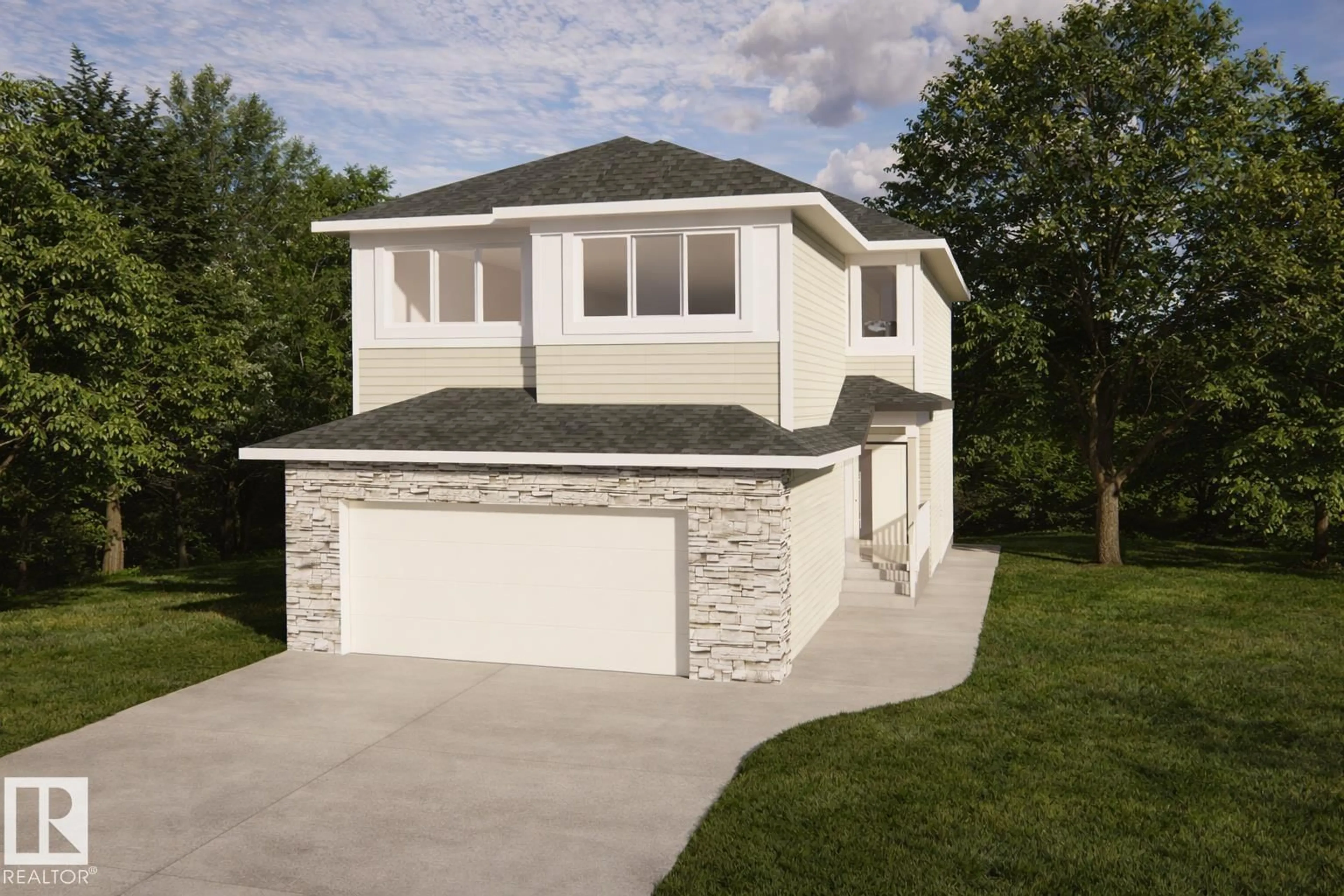 Home with vinyl exterior material, street for 12 GRAYSON GR, Stony Plain Alberta T7Z0A0