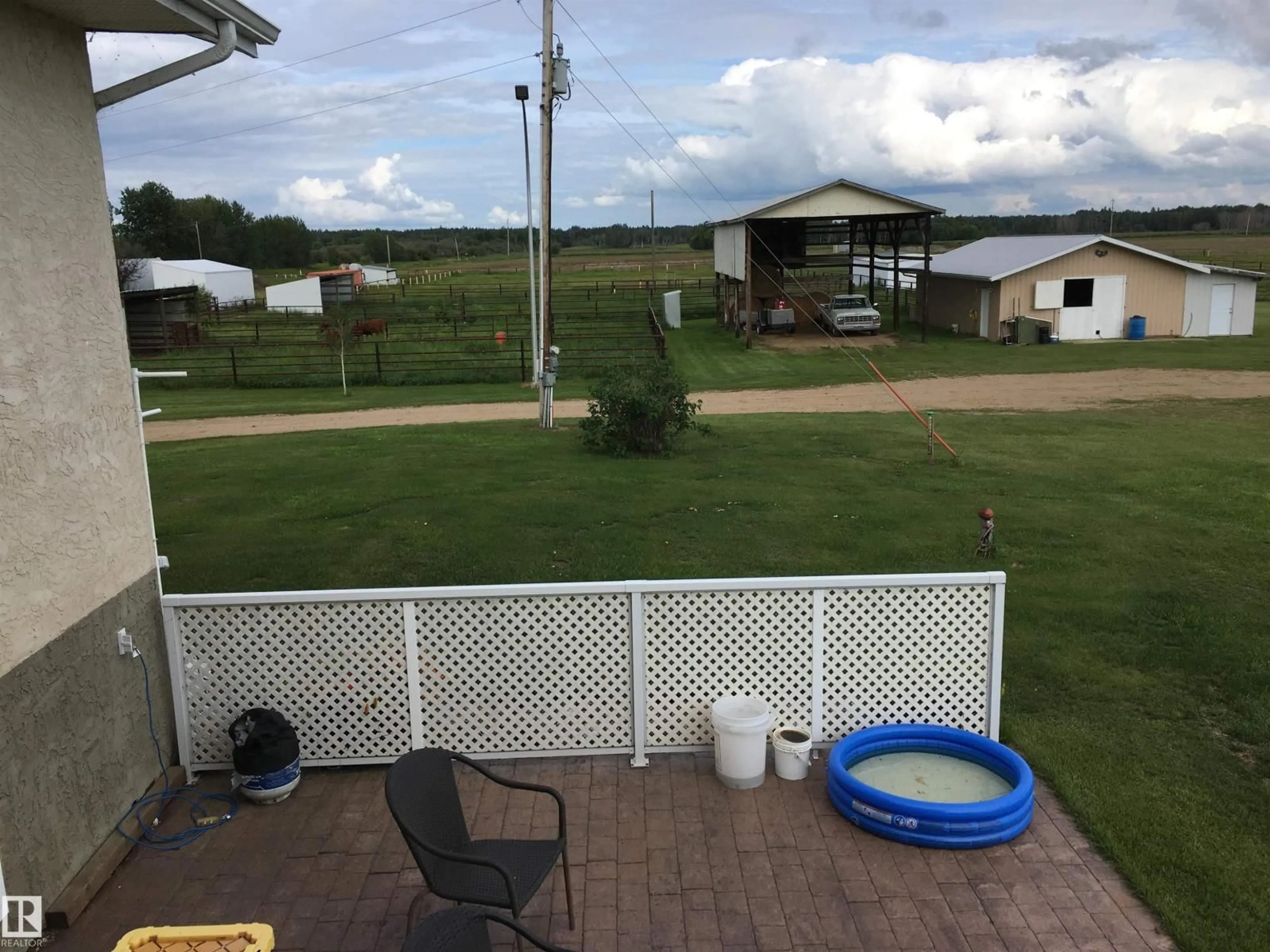 Patio, water/lake/river/ocean view for 25009 604, Rural Westlock County Alberta T0G0P0