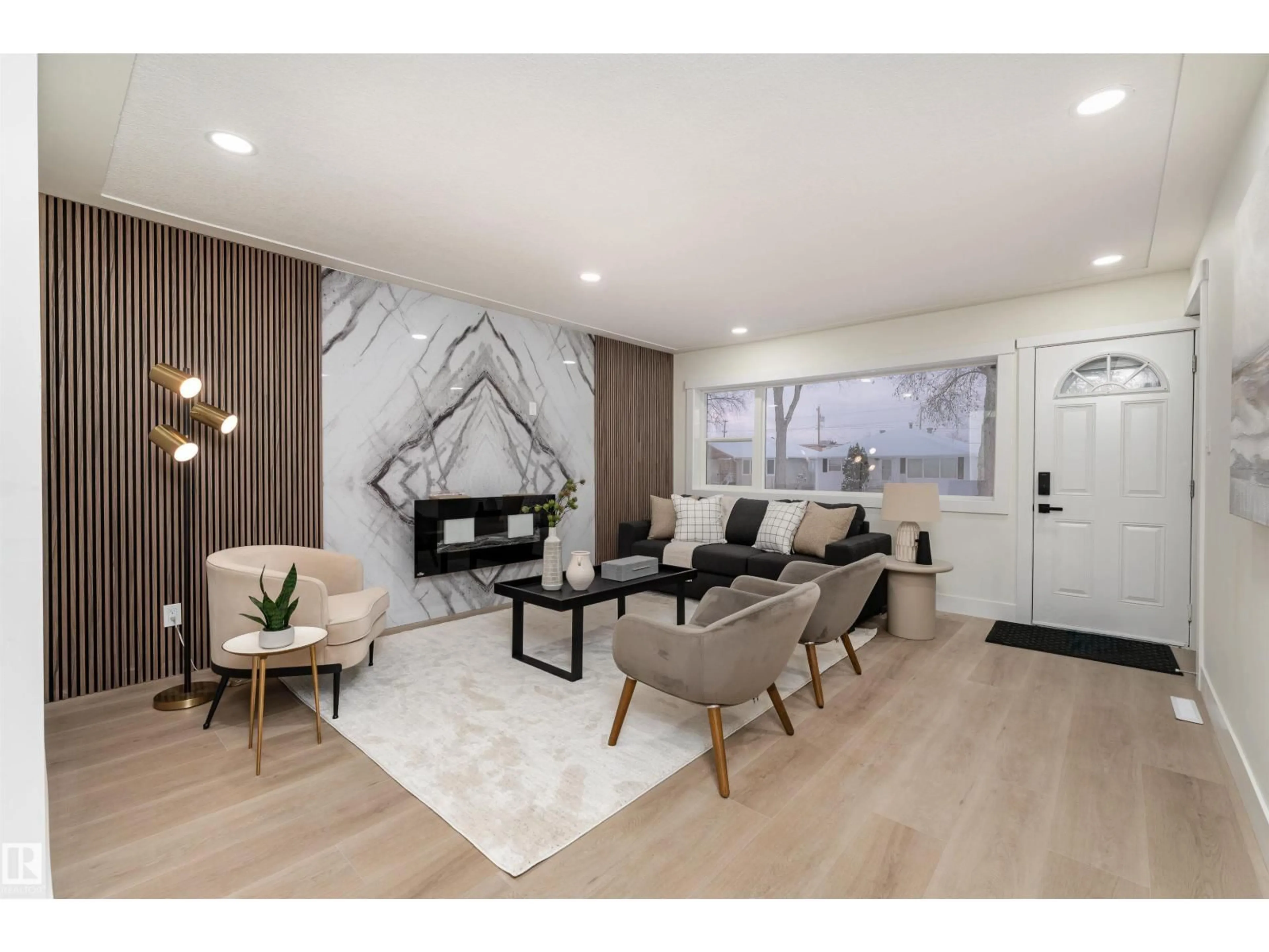 Living room with furniture, unknown for 12220 51 ST, Edmonton Alberta T5W3H2