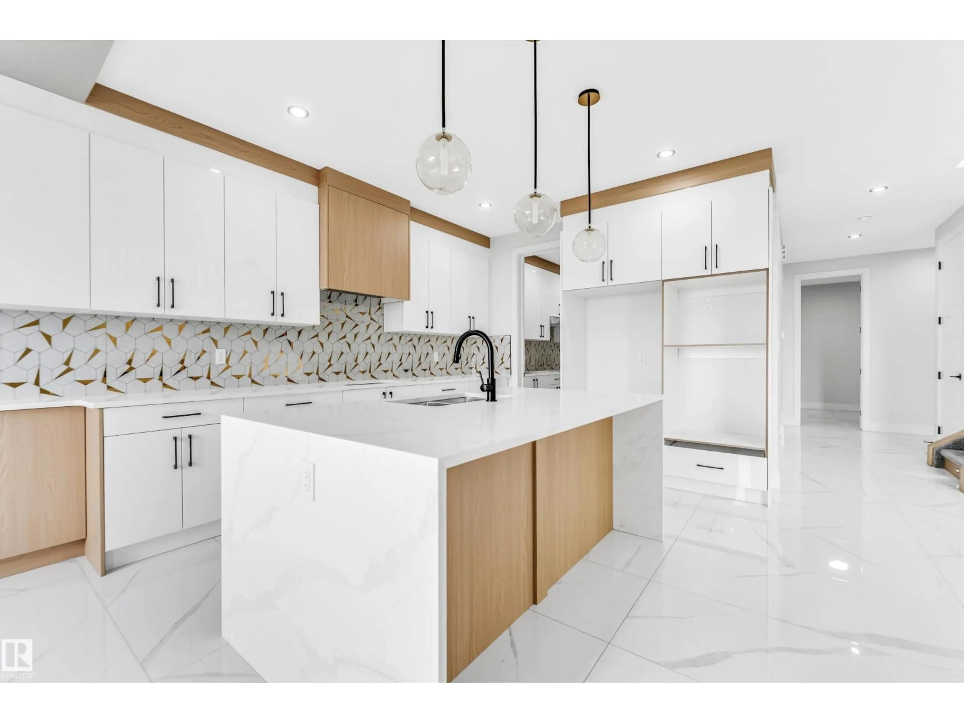 Contemporary kitchen, ceramic/tile floor for 4313 36 ST, Beaumont Alberta T4X3G8