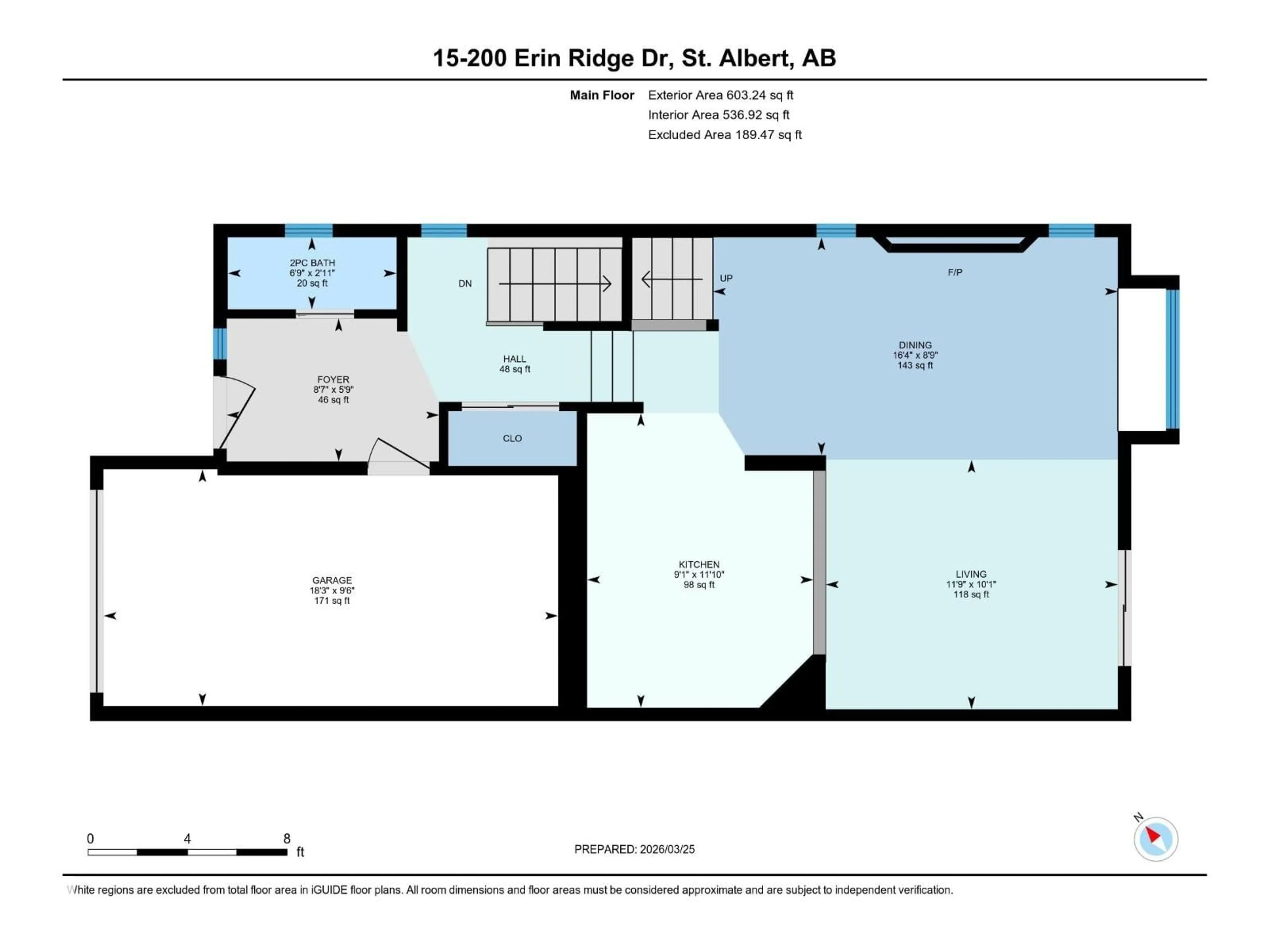 Floor plan for 15 - 15-200 ERIN RIDGE DR, St. Albert Alberta T8N7E2