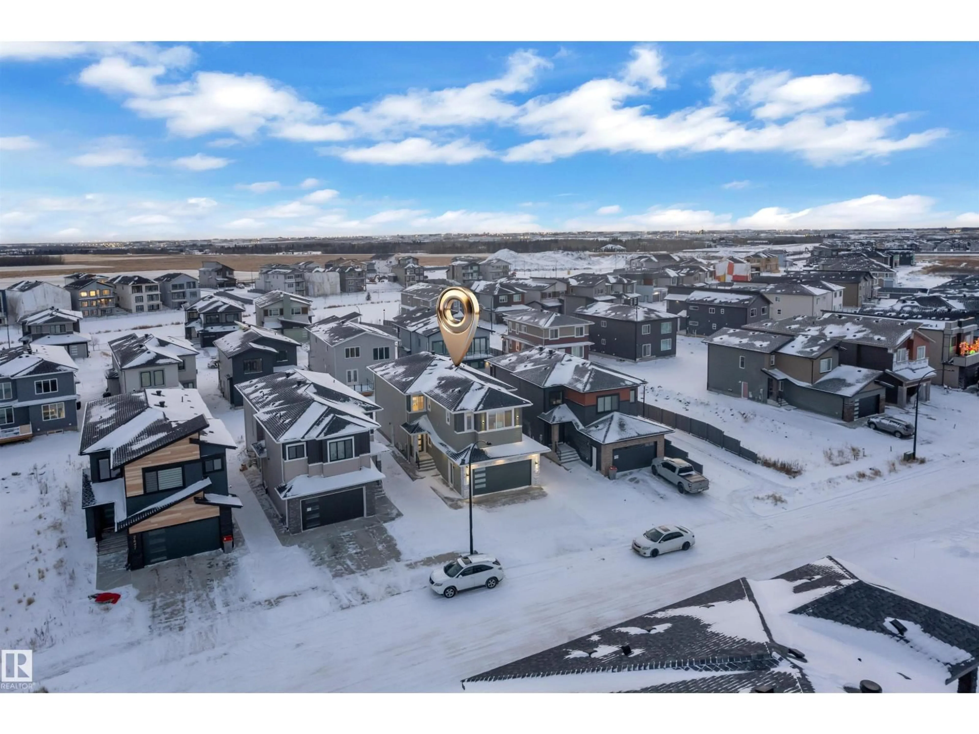 A pic from outside/outdoor area/front of a property/back of a property/a pic from drone, street for 2635 62 AV, Rural Leduc County Alberta T4X3A4