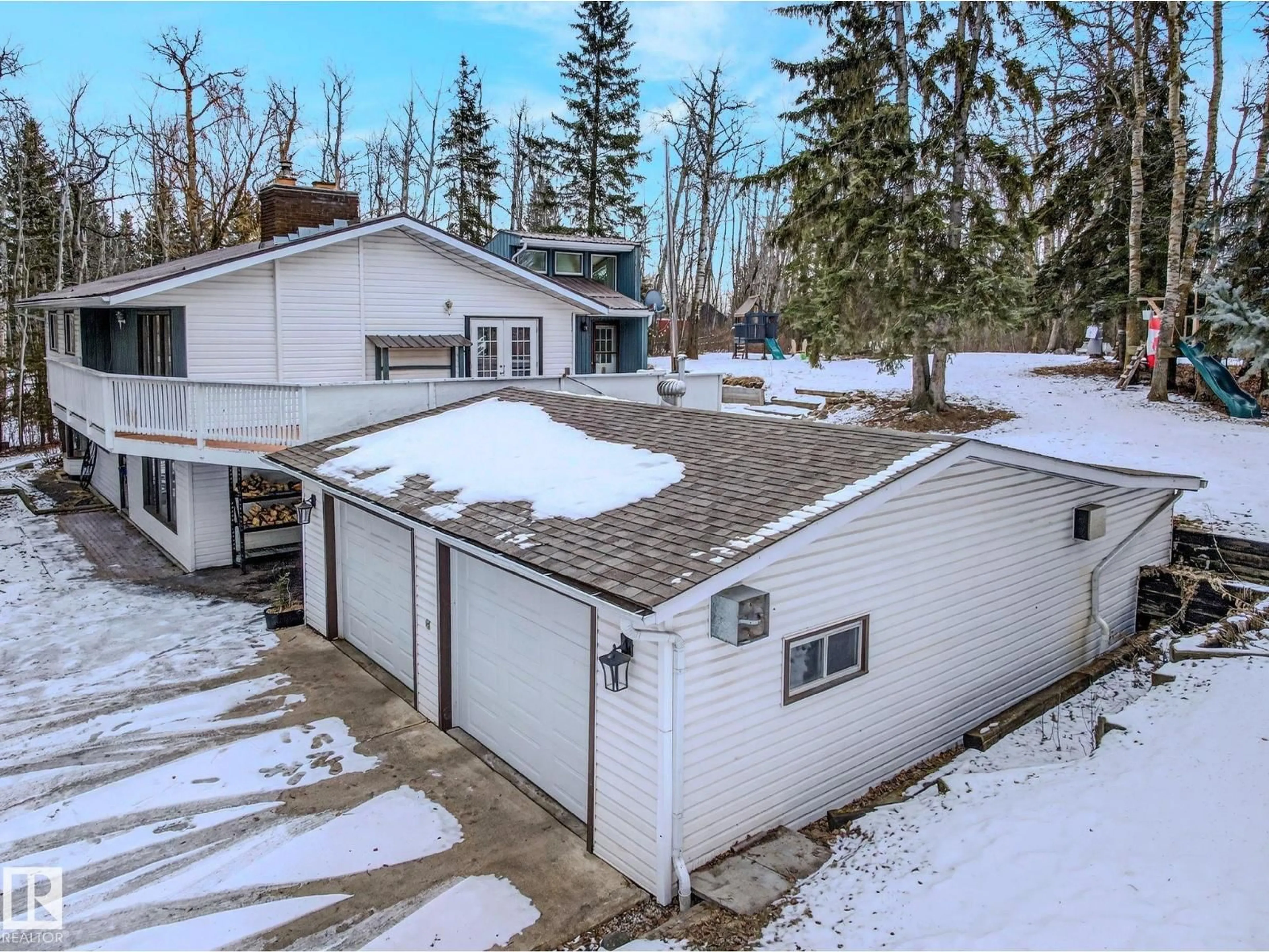 A pic from outside/outdoor area/front of a property/back of a property/a pic from drone, unknown for 253 TWP ROAD 530, Rural Strathcona County Alberta T8A2C5