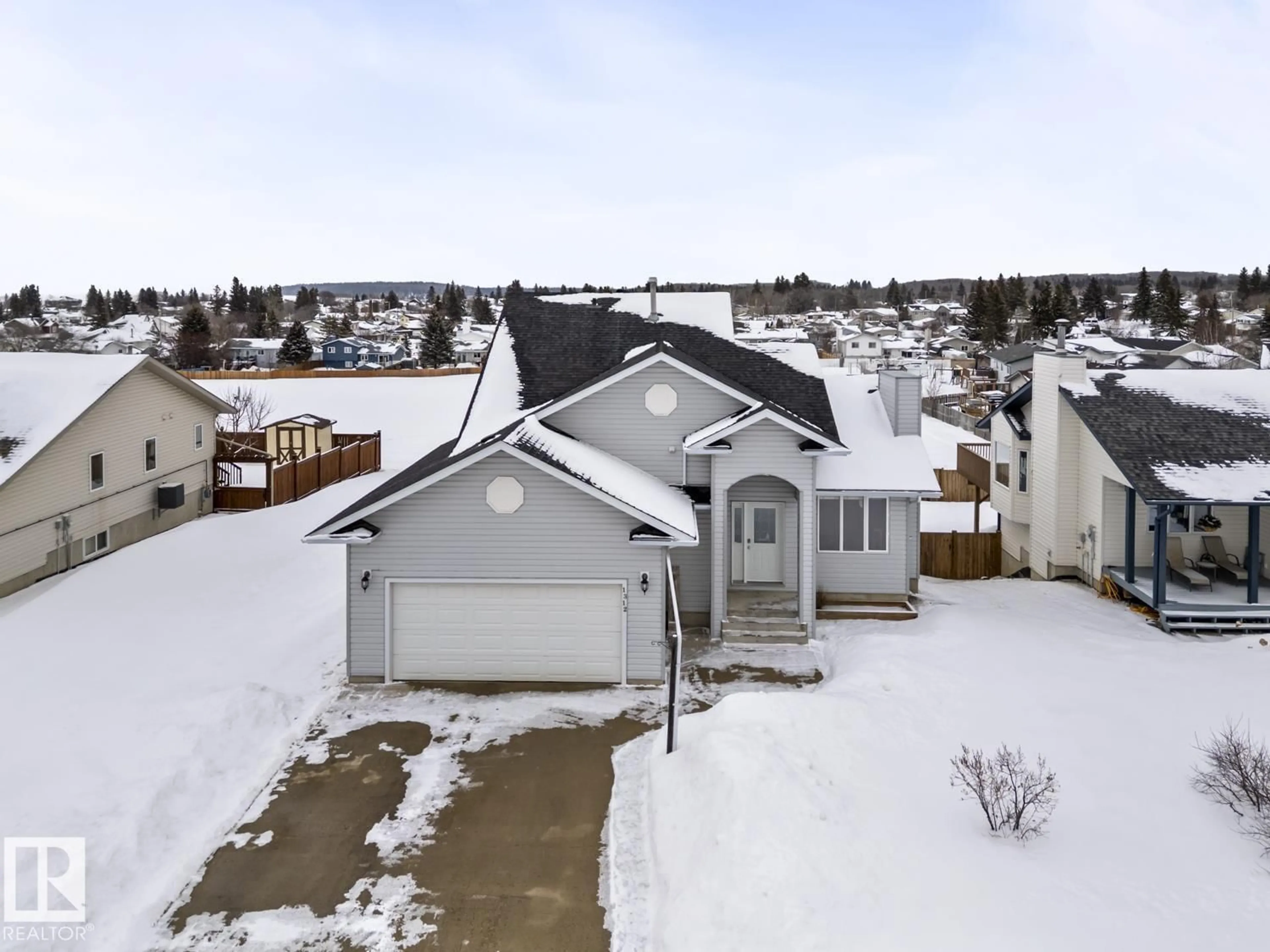 A pic from outside/outdoor area/front of a property/back of a property/a pic from drone, street for 1312 14 ST, Cold Lake Alberta T9M2E1