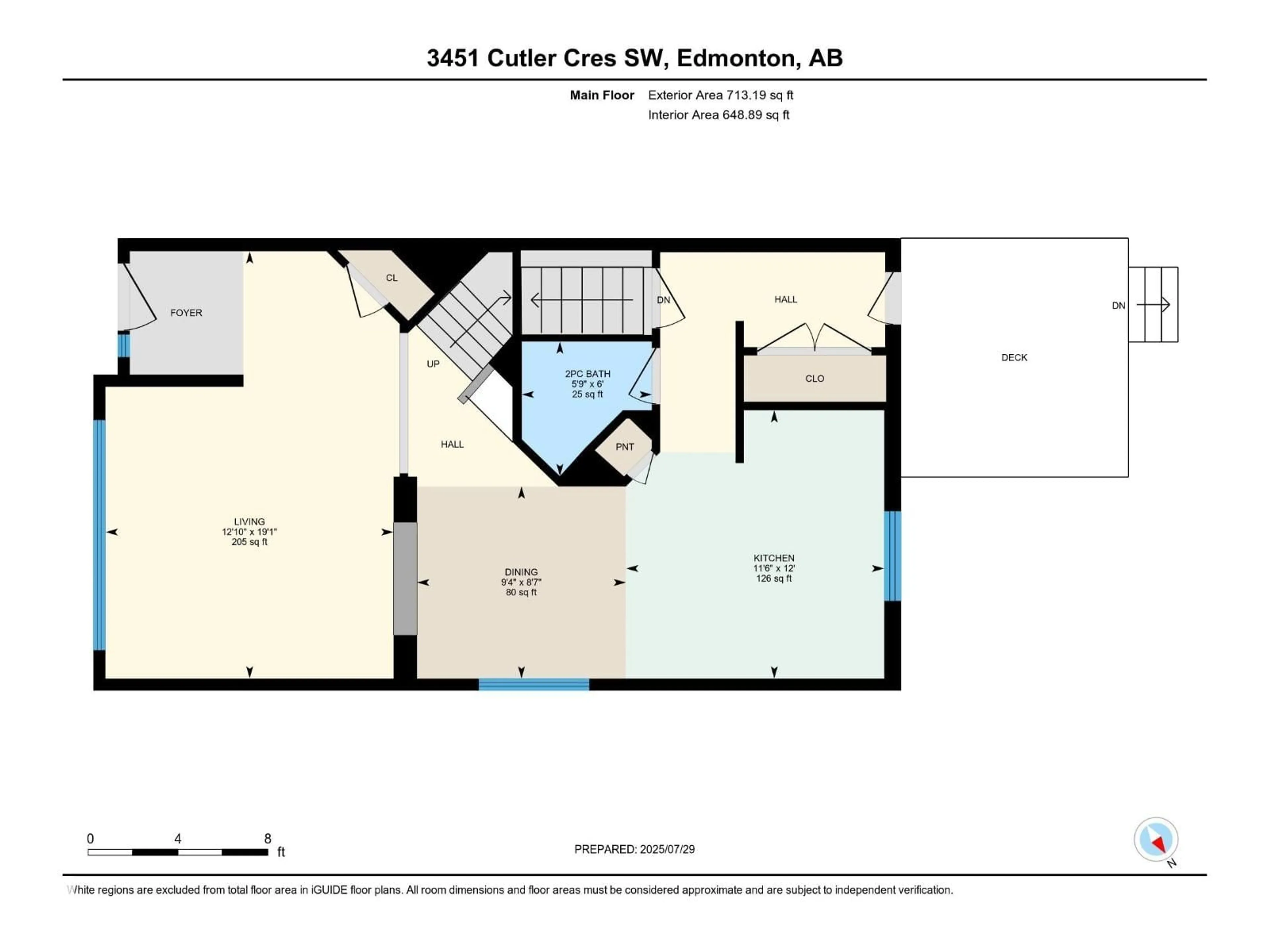 Floor plan for 3451 CUTLER CR, Edmonton Alberta T6W2B3