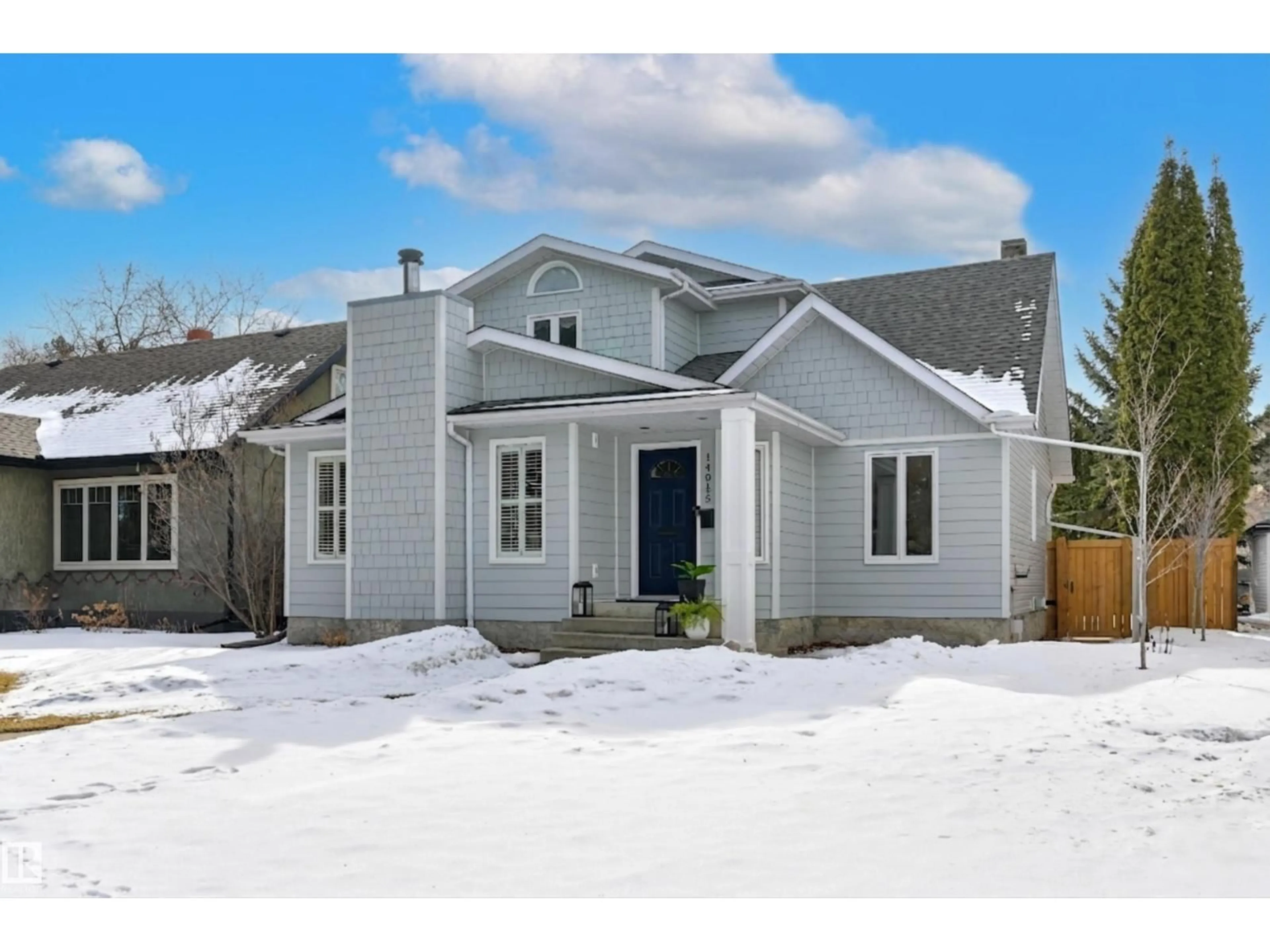 Home with vinyl exterior material, street for 14015 104 AV, Edmonton Alberta T5N0W7