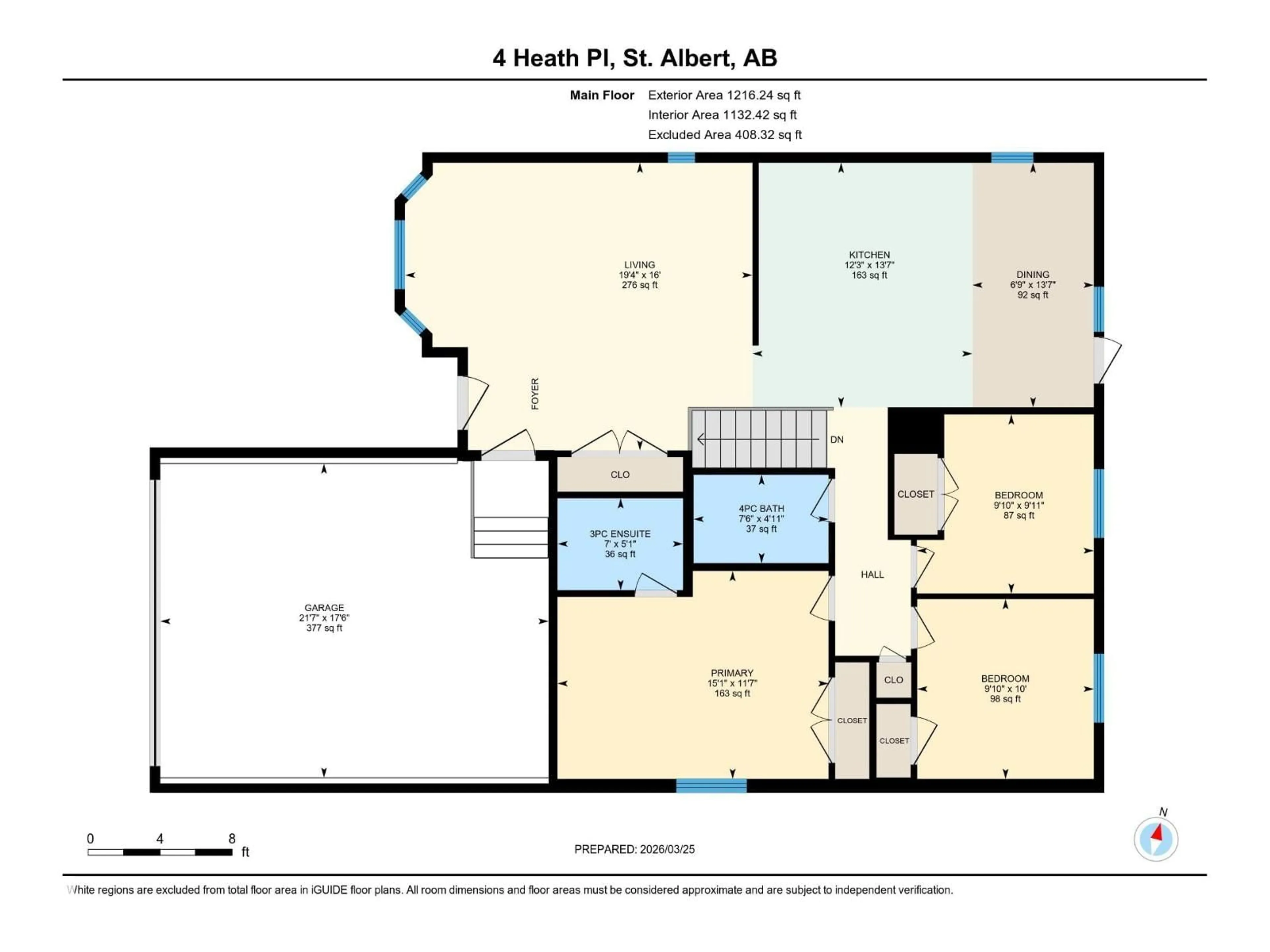 Floor plan for 4 HEATH PL, St. Albert Alberta T8N6B3