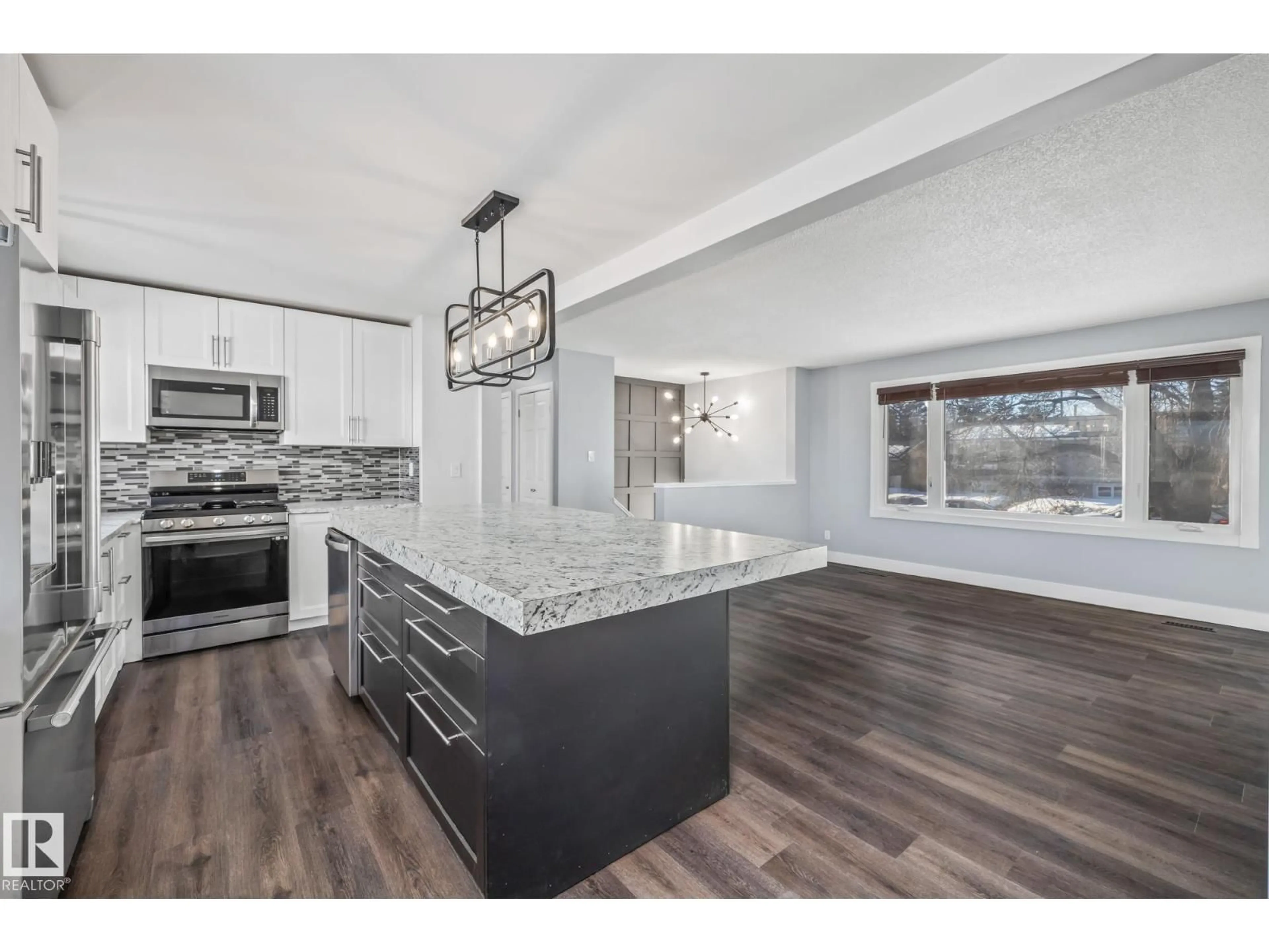 Open concept kitchen, unknown for NW - 14911 96 ST, Edmonton Alberta T5E4B9