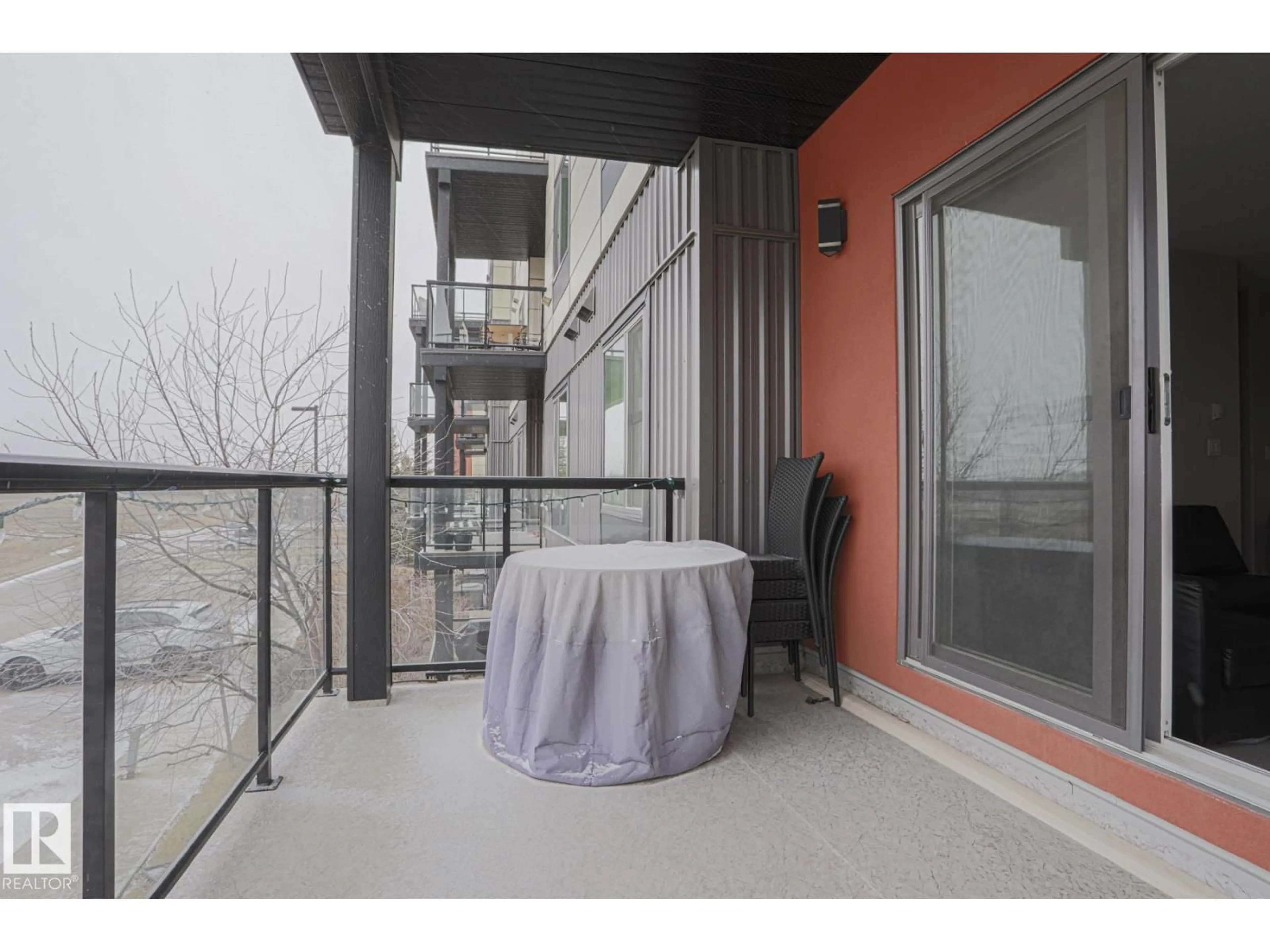 Patio, street for #212 - 320 AMBLESIDE LINK, Edmonton Alberta T6W2Z9
