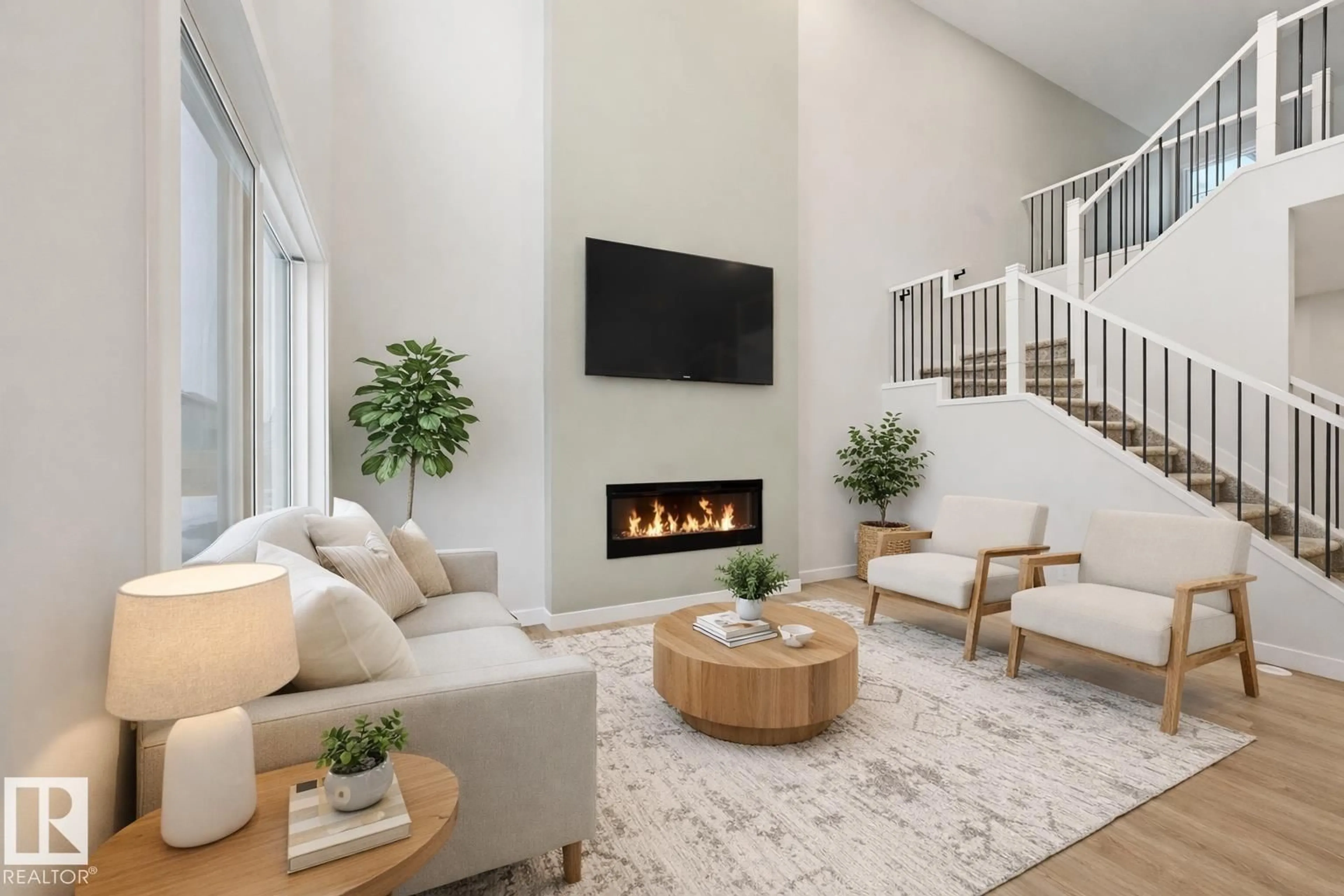 Living room with furniture, unknown for 3036 DIXON LANDING LD, Edmonton Alberta T6W5L2