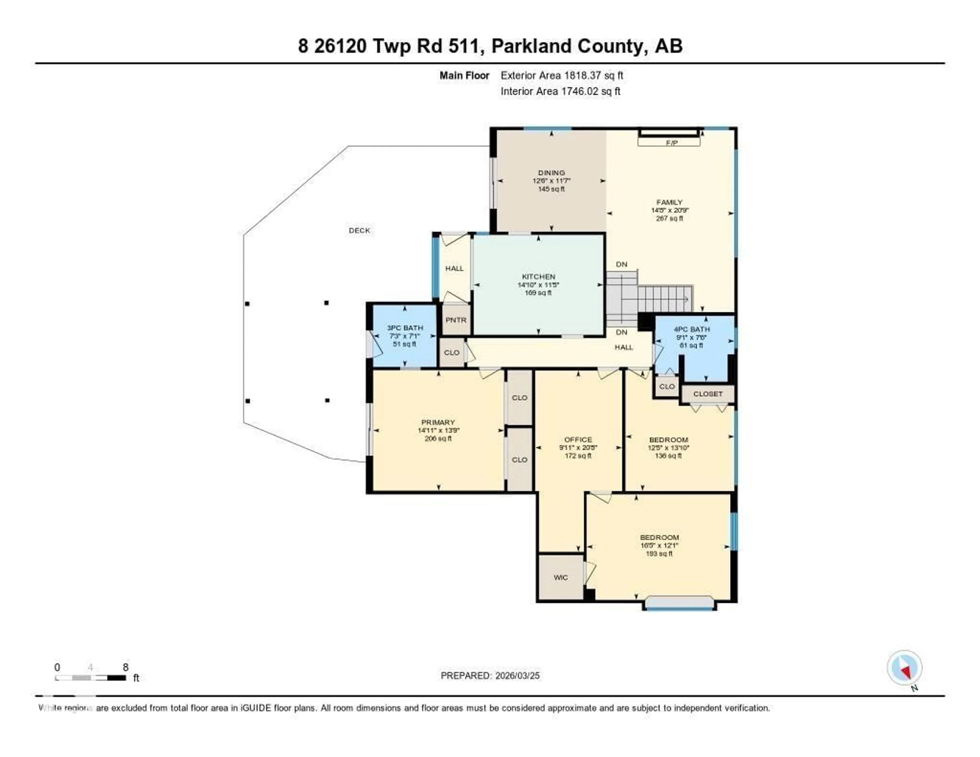 Floor plan for 8 - 26120 TWP RD 511, Rural Parkland County Alberta T7Y1B8