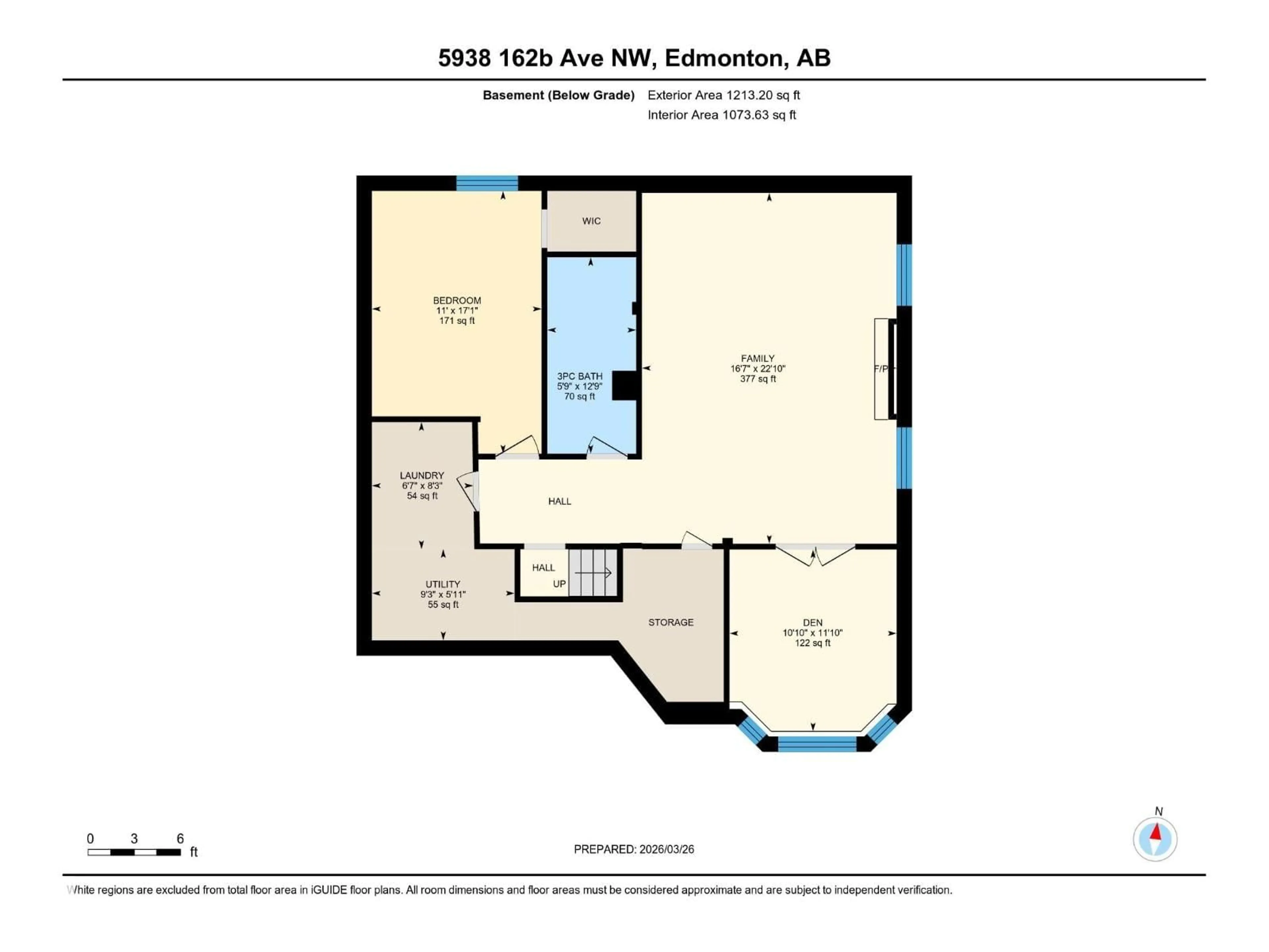 Floor plan for NW - 5938 162B AV, Edmonton Alberta T5Y2V8