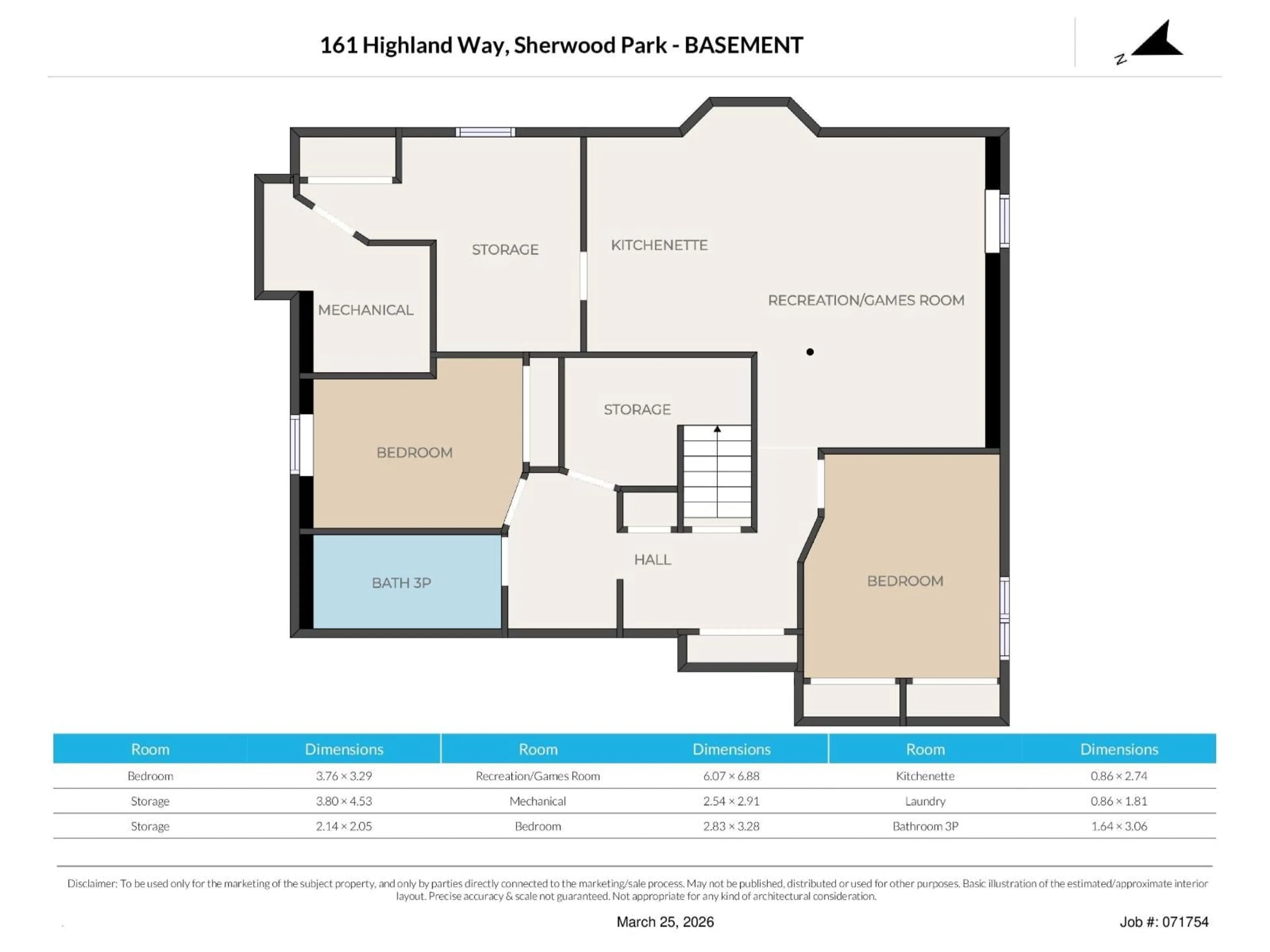 Floor plan for 161 HIGHLAND WY, Sherwood Park Alberta T8A5R2