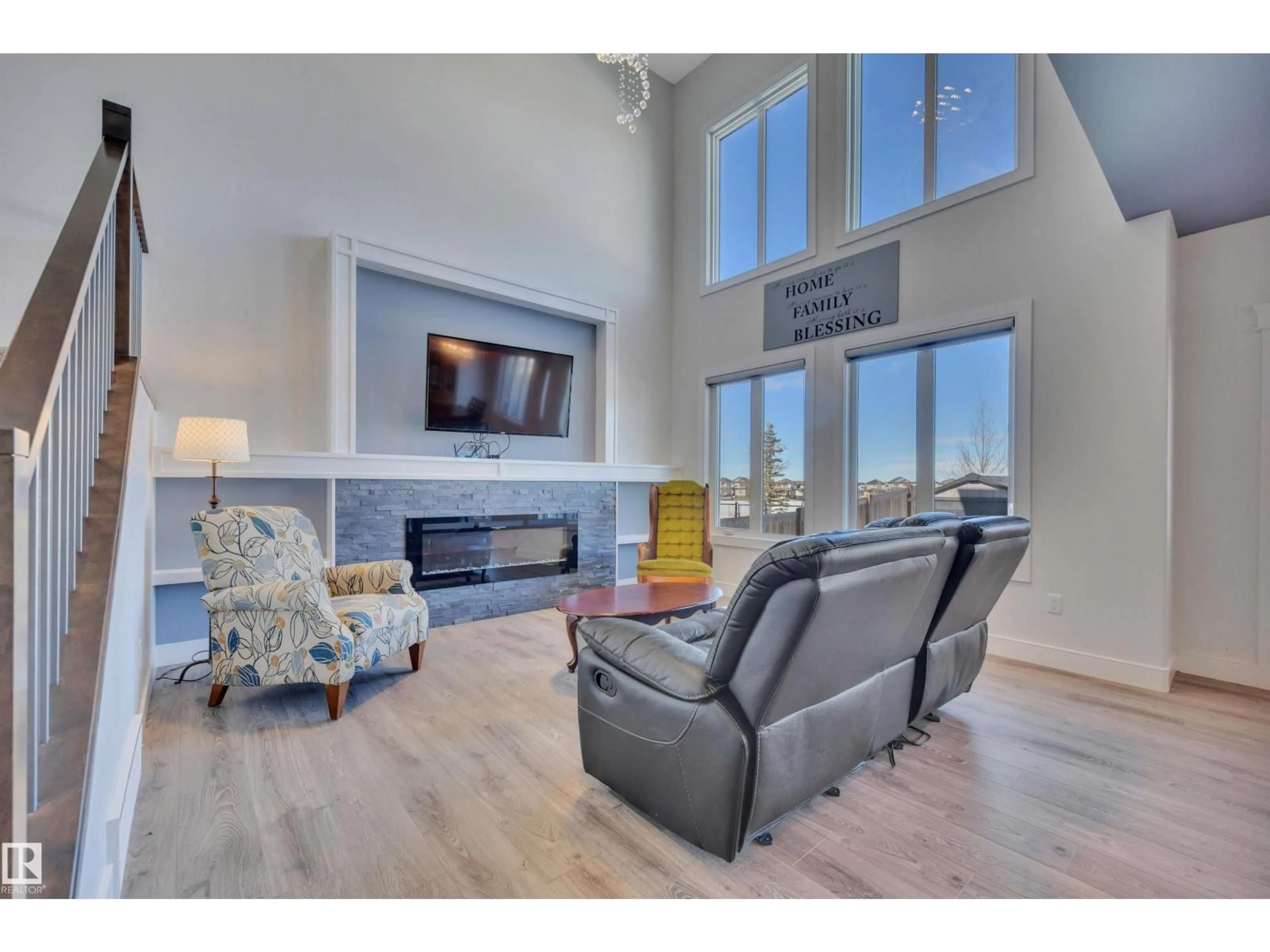 Living room with furniture, unknown for 36 SANDALWOOD PL, Leduc Alberta T9E1C3