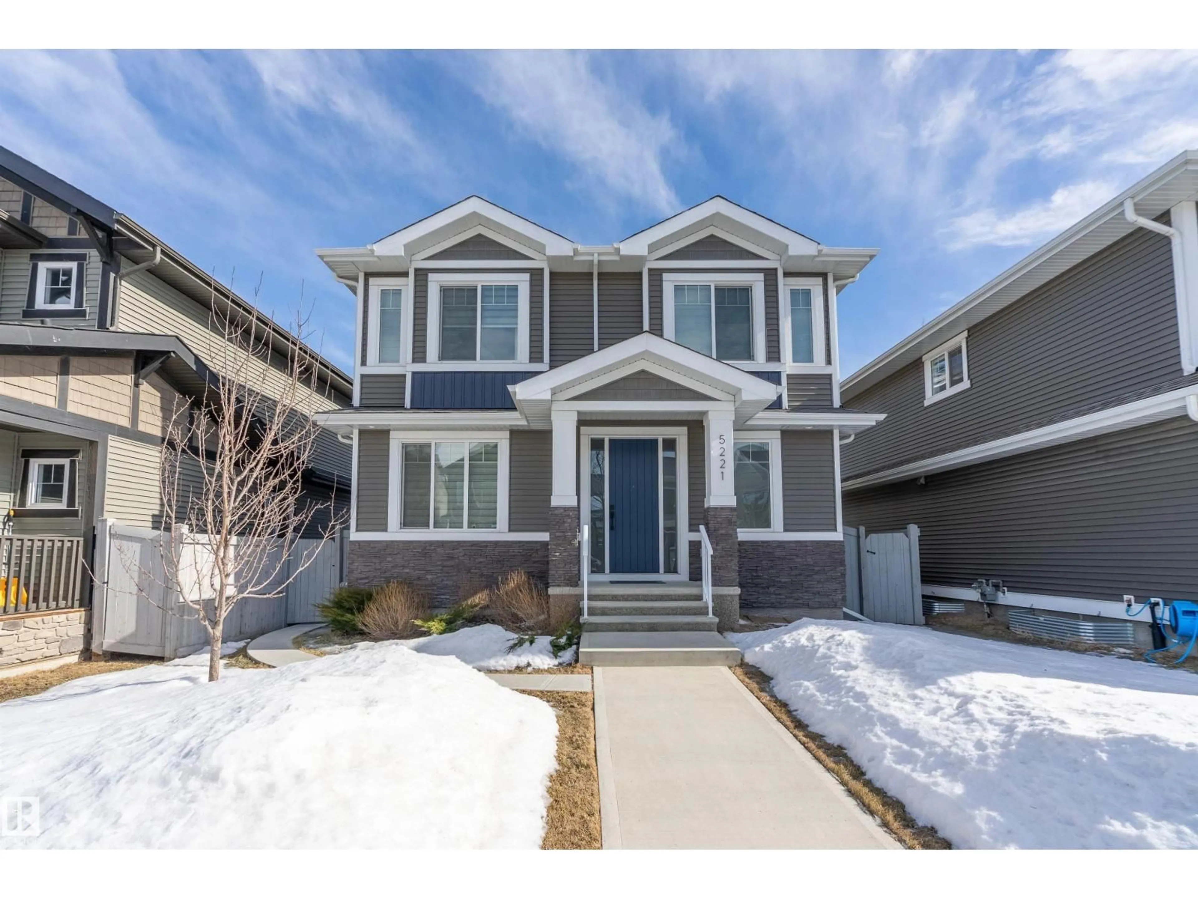 Home with vinyl exterior material, street for 5221 ADMIRAL WALTER HOSE ST, Edmonton Alberta T5E6T5