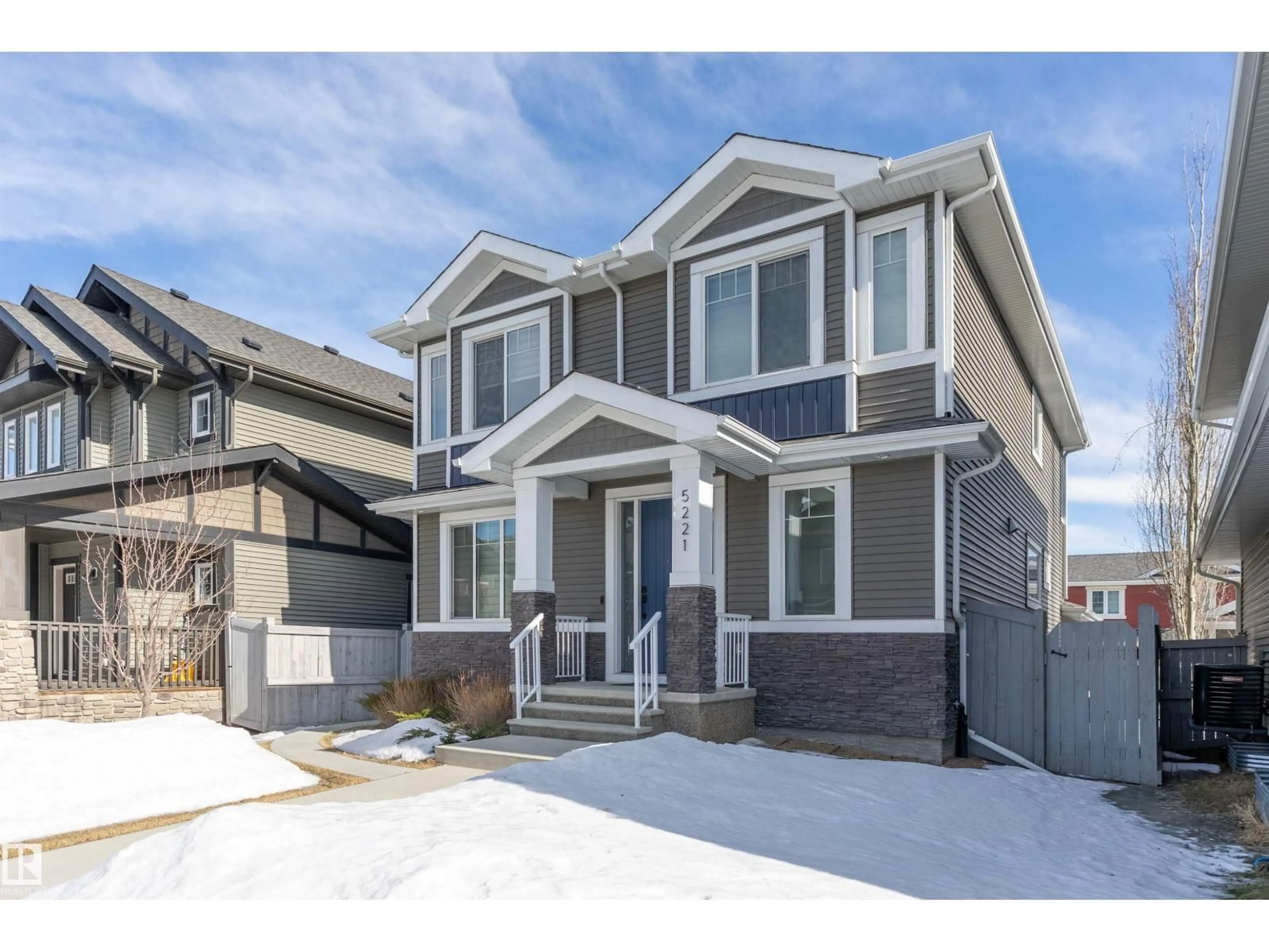 Home with vinyl exterior material, street for 5221 ADMIRAL WALTER HOSE ST, Edmonton Alberta T5E6T5