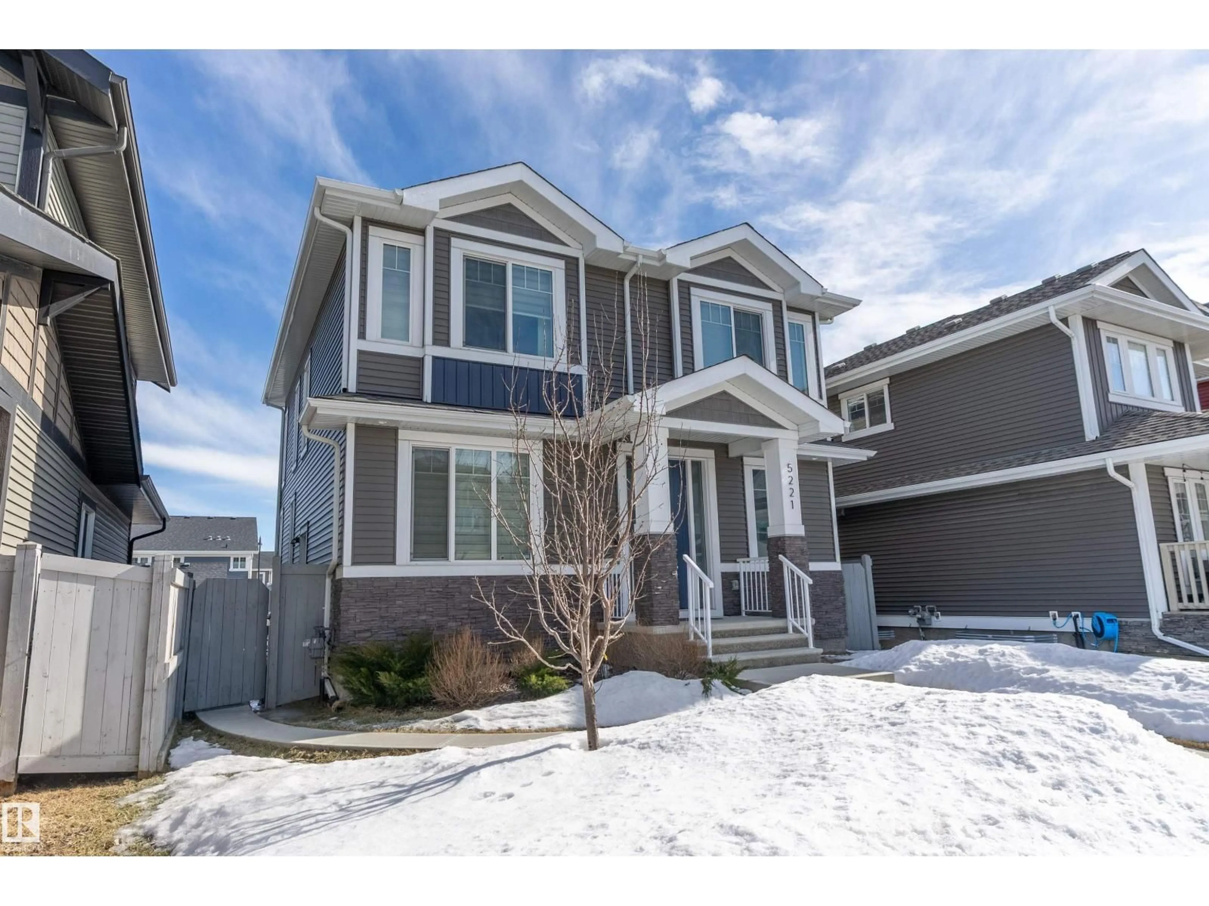 Home with vinyl exterior material, street for 5221 ADMIRAL WALTER HOSE ST, Edmonton Alberta T5E6T5