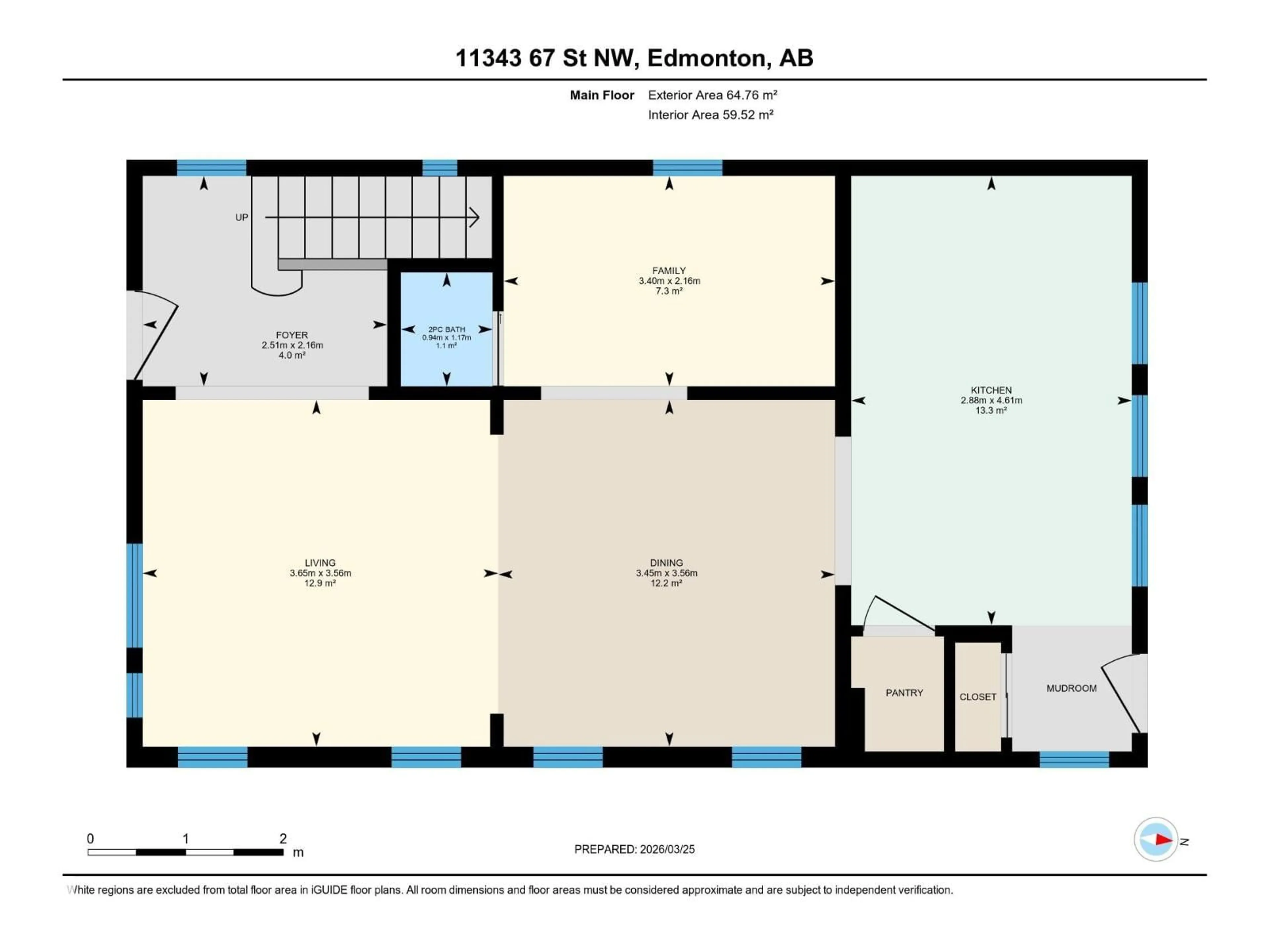 Floor plan for NW - 11343 67 ST, Edmonton Alberta T5B1L2
