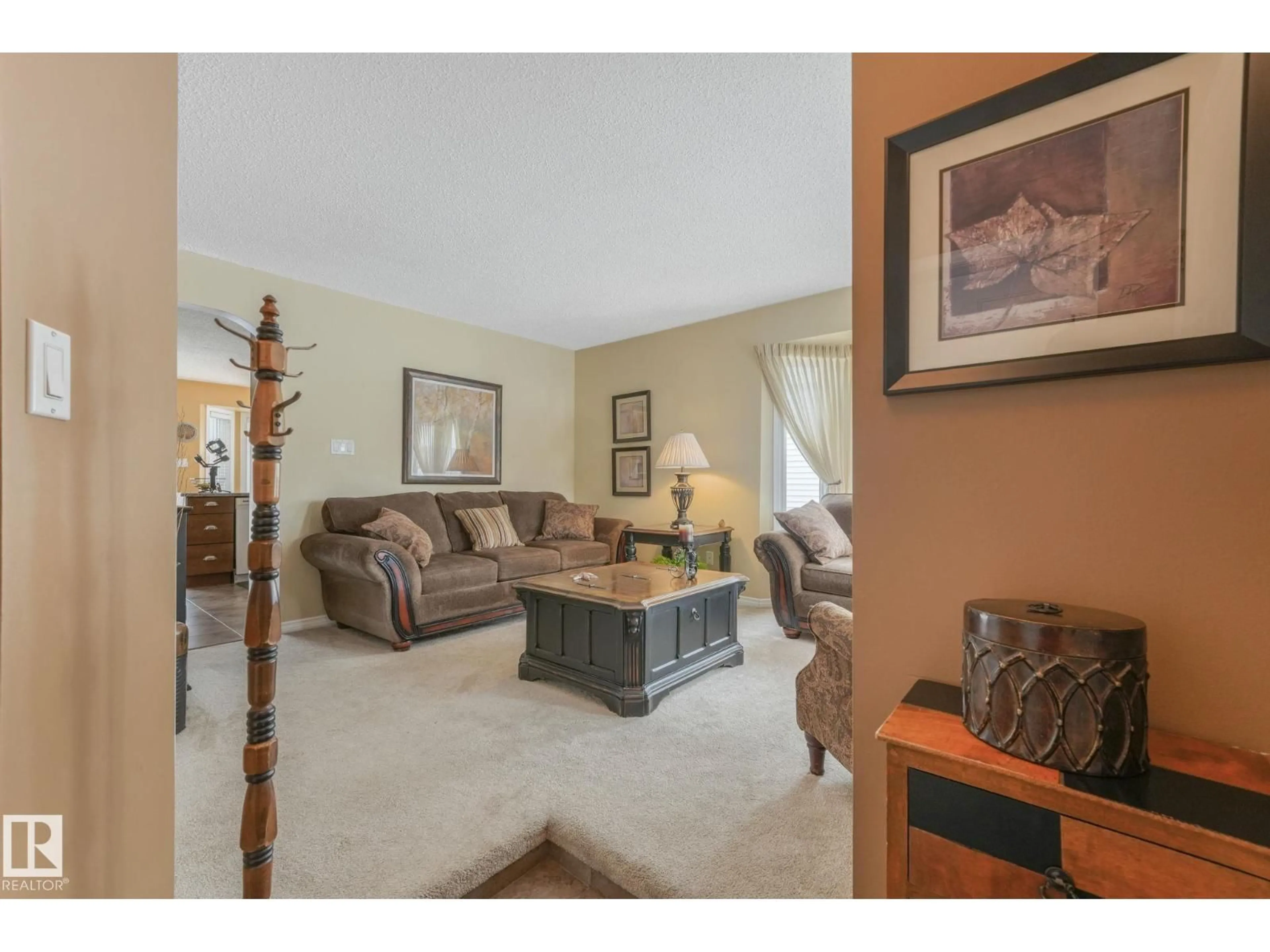 Living room with furniture, unknown for 5 DEACON DR, Sherwood Park Alberta T8H1M8
