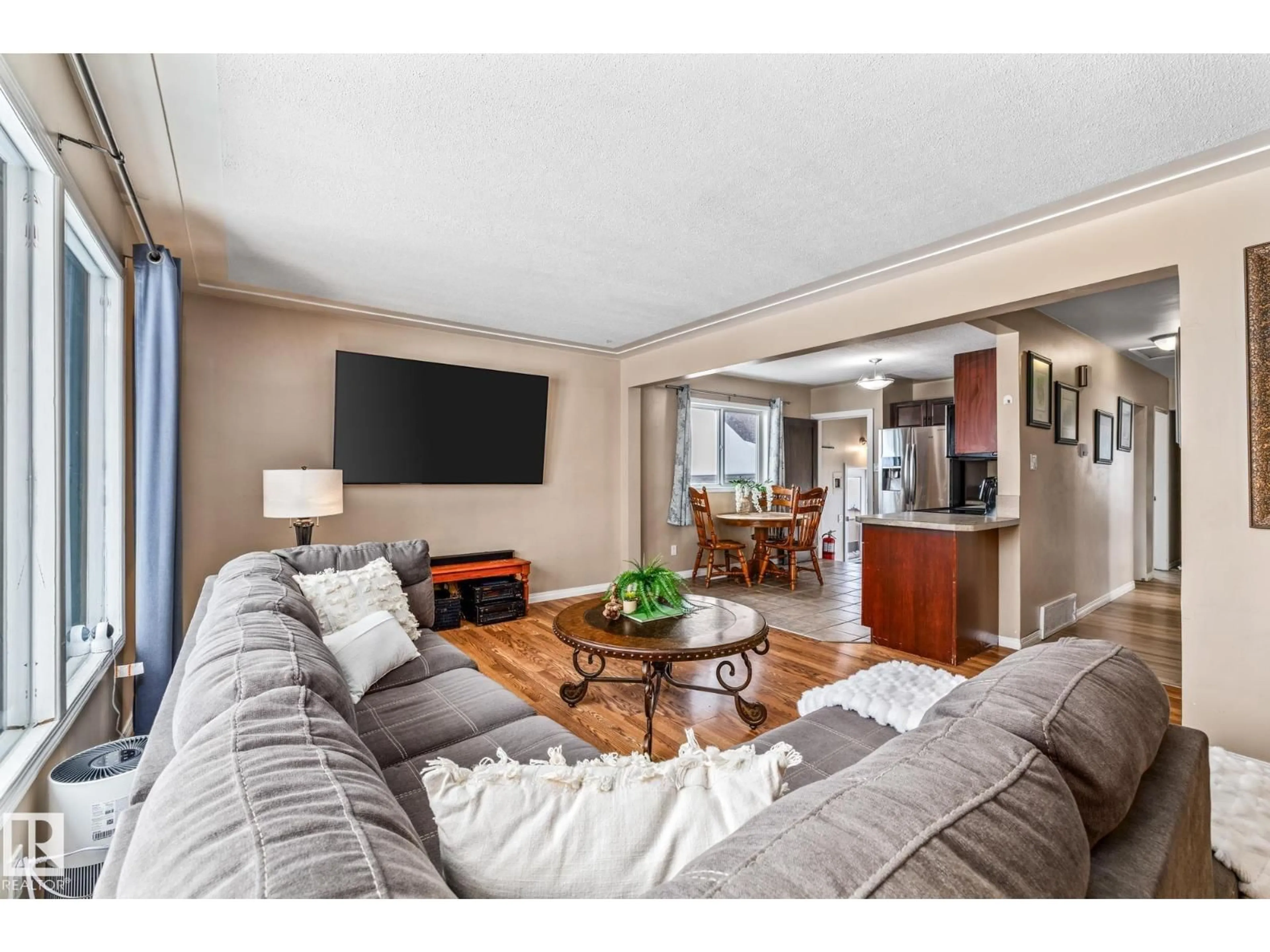 Living room with furniture, unknown for 12752 116 ST, Edmonton Alberta T5E5H2