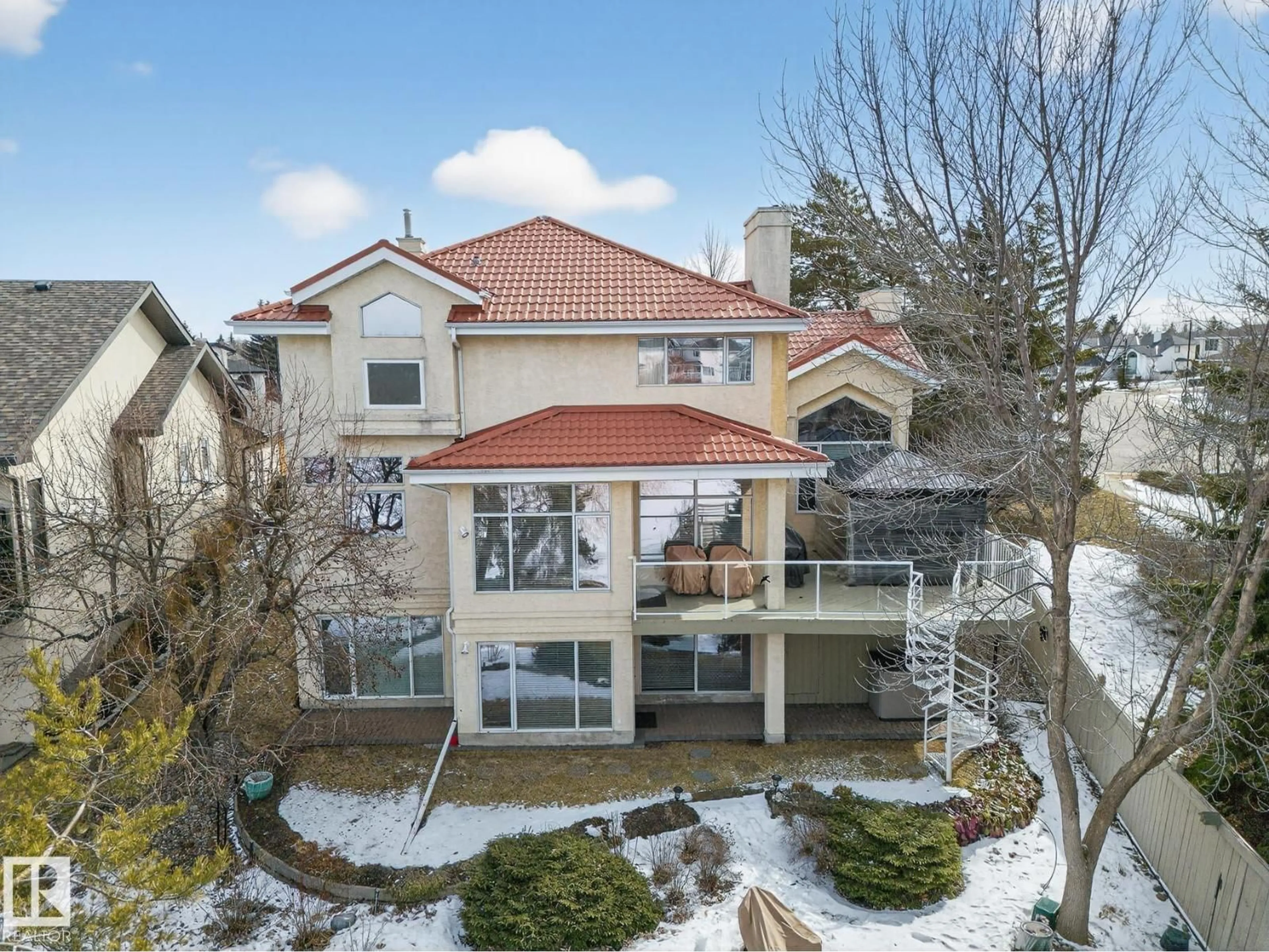 A pic from outside/outdoor area/front of a property/back of a property/a pic from drone, unknown for 116 TWIN BROOKS COVE, Edmonton Alberta T6J6T1