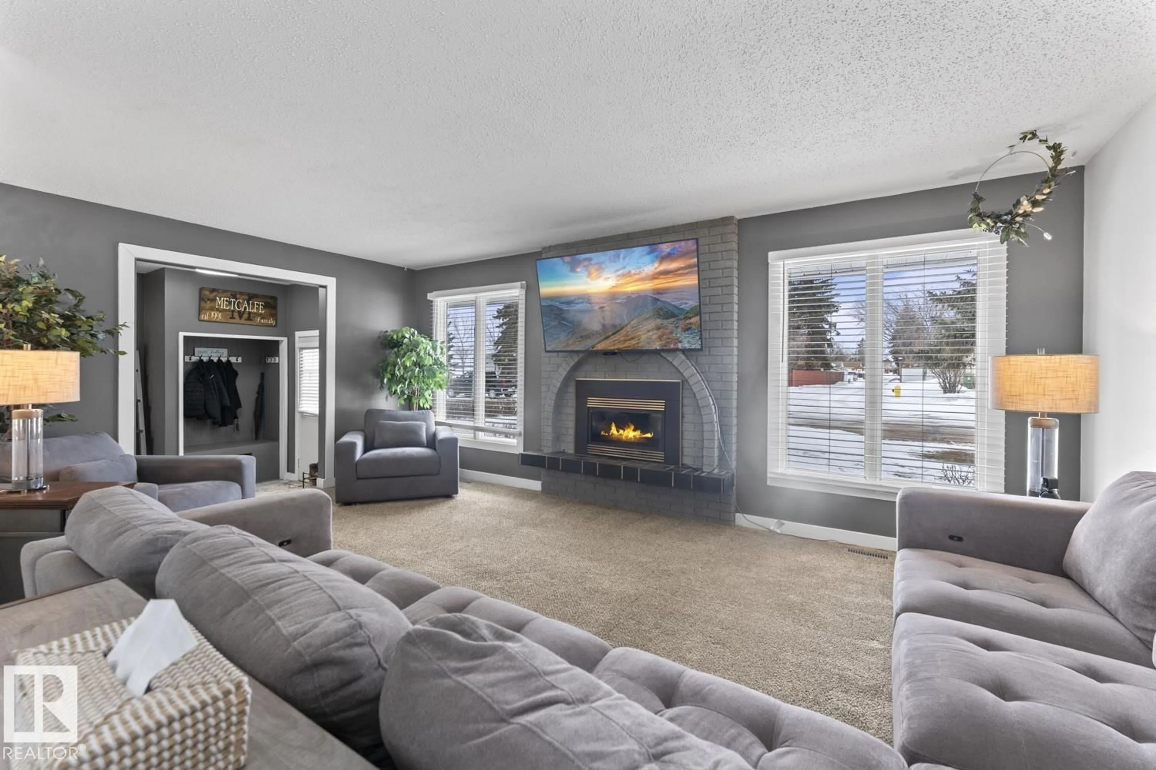 Living room with furniture, unknown for 4015 47 ST, Bonnyville Town Alberta T9N1P9