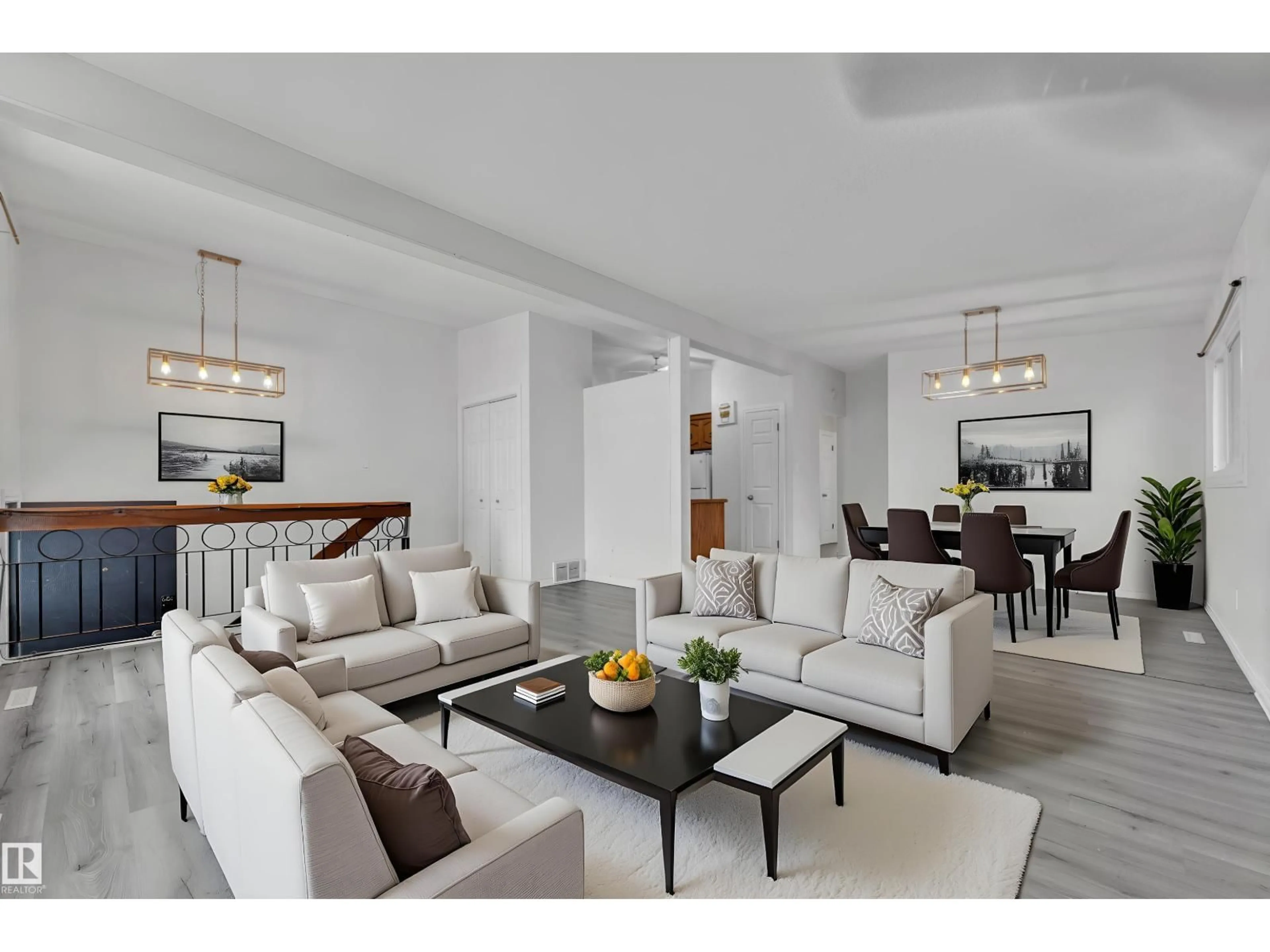 Living room with furniture, unknown for 11429 39 AV, Edmonton Alberta T6J0M5