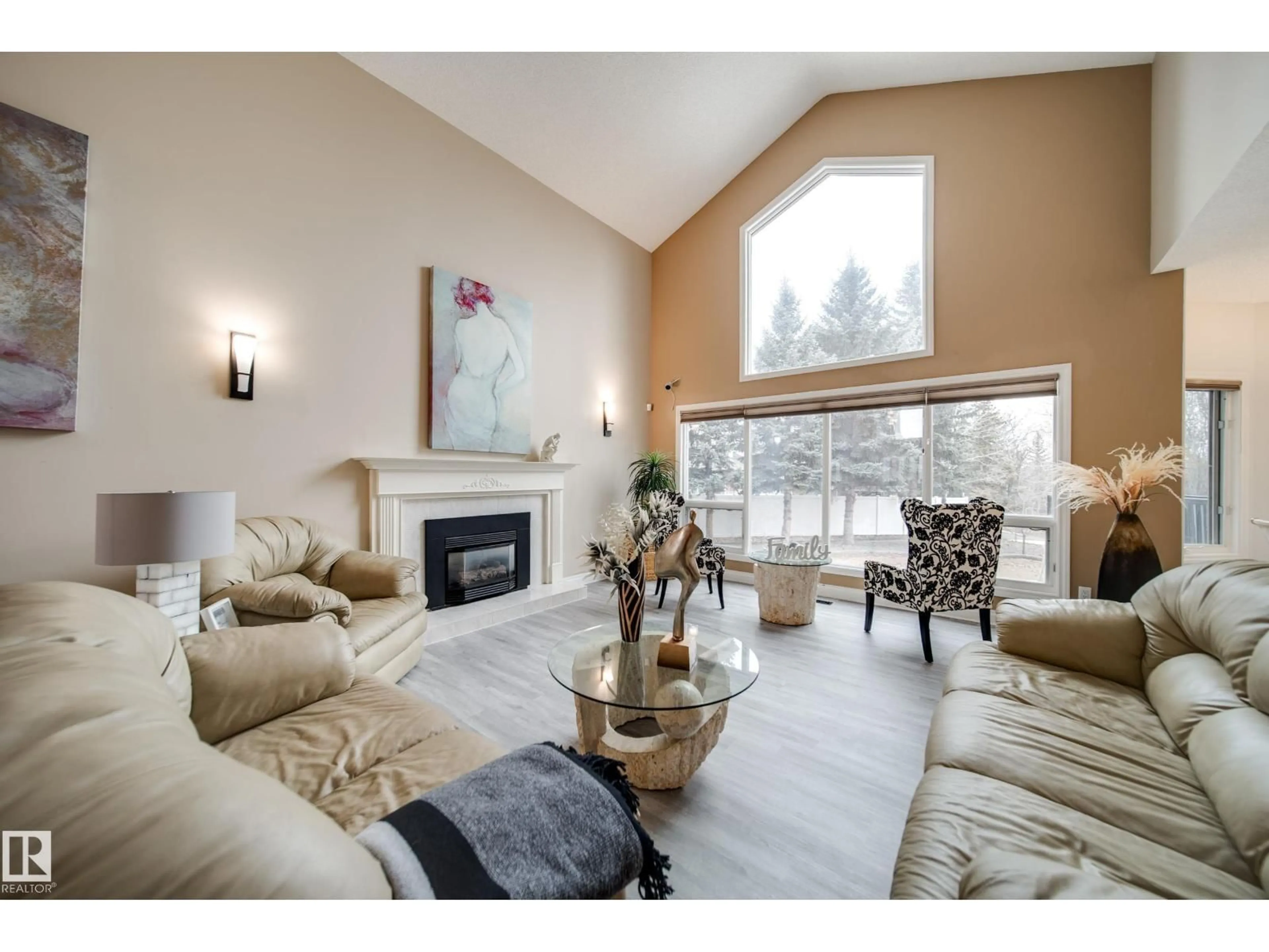 Living room with furniture, unknown for 242 RUNNING CREEK LN, Edmonton Alberta T6J6V9
