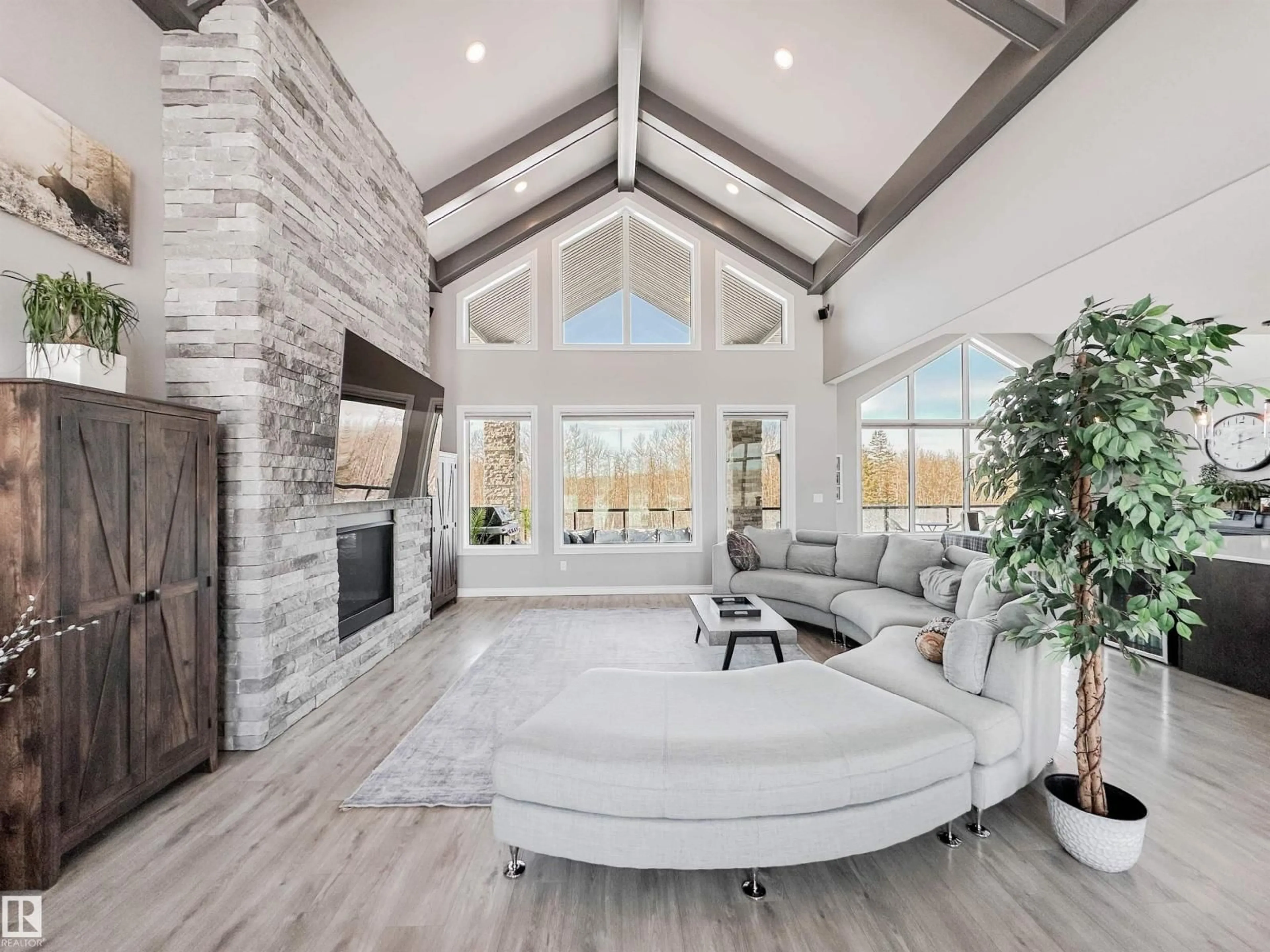 Living room with furniture, unknown for 53244 RGE ROAD 210, Rural Strathcona County Alberta T8G2B9