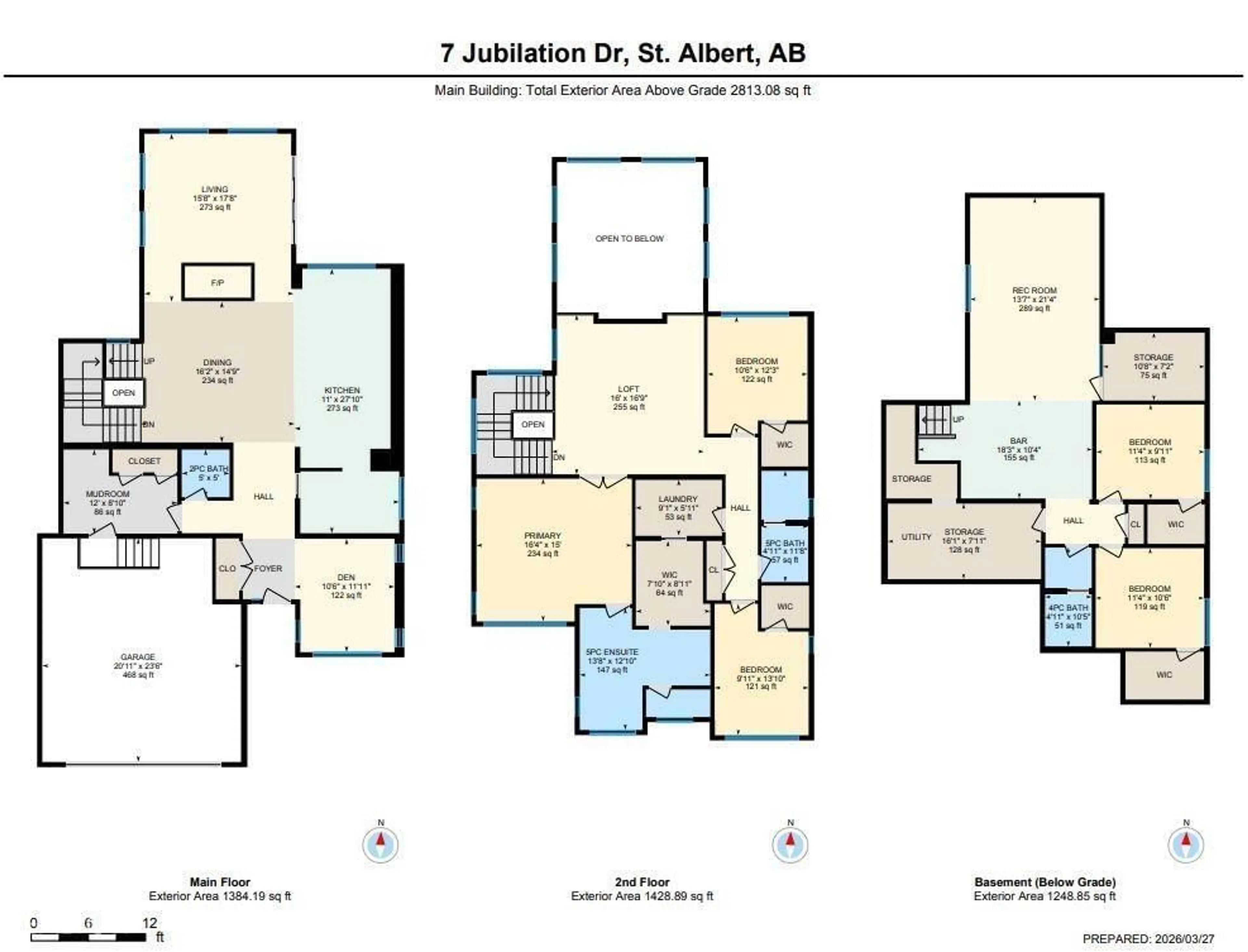 Floor plan for 7 JUBILATION DR, St. Albert Alberta T8N7S3