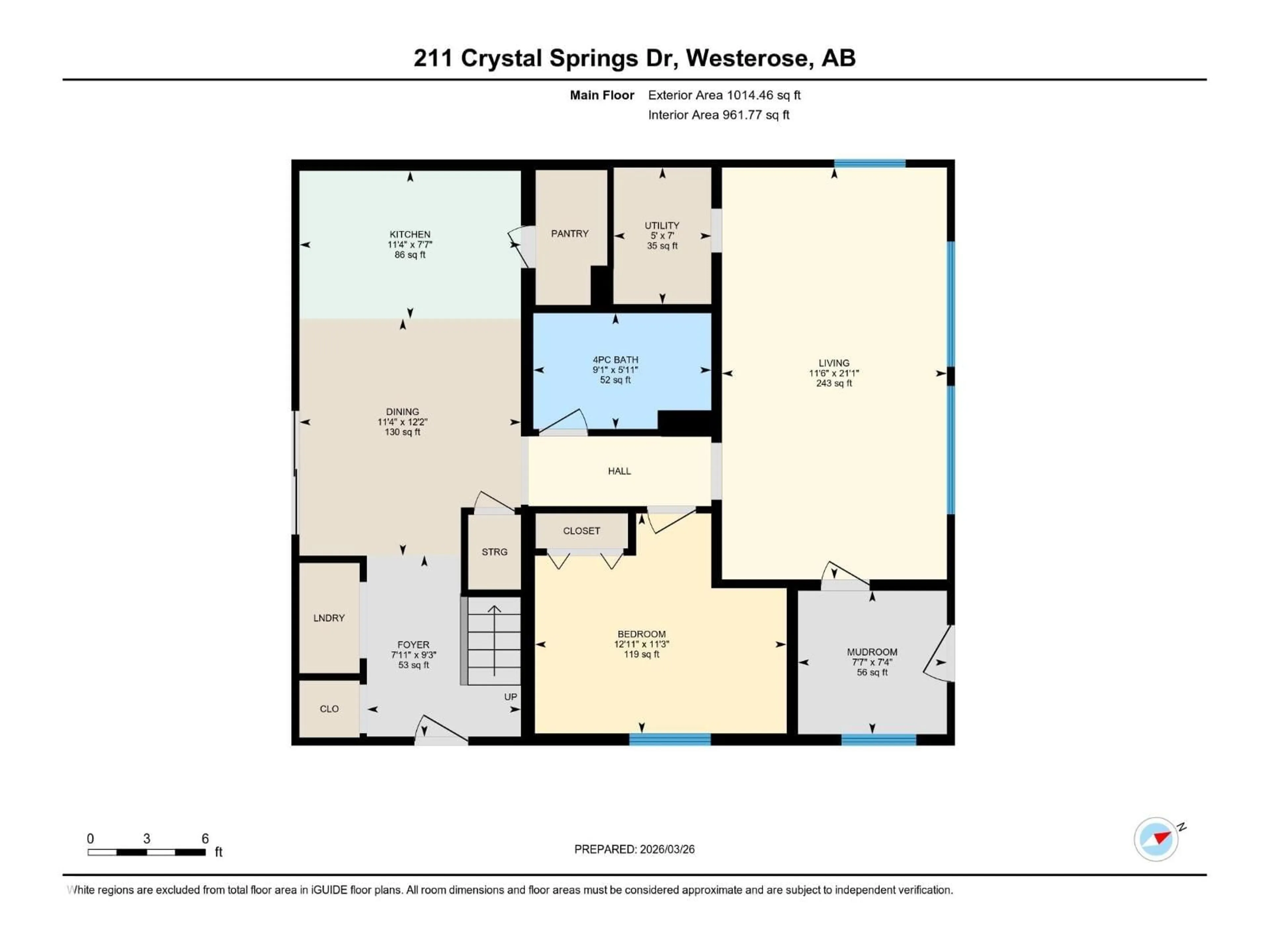 Floor plan for 211 CRYSTAL SPRINGS DR, Rural Wetaskiwin County Alberta T0C2V0