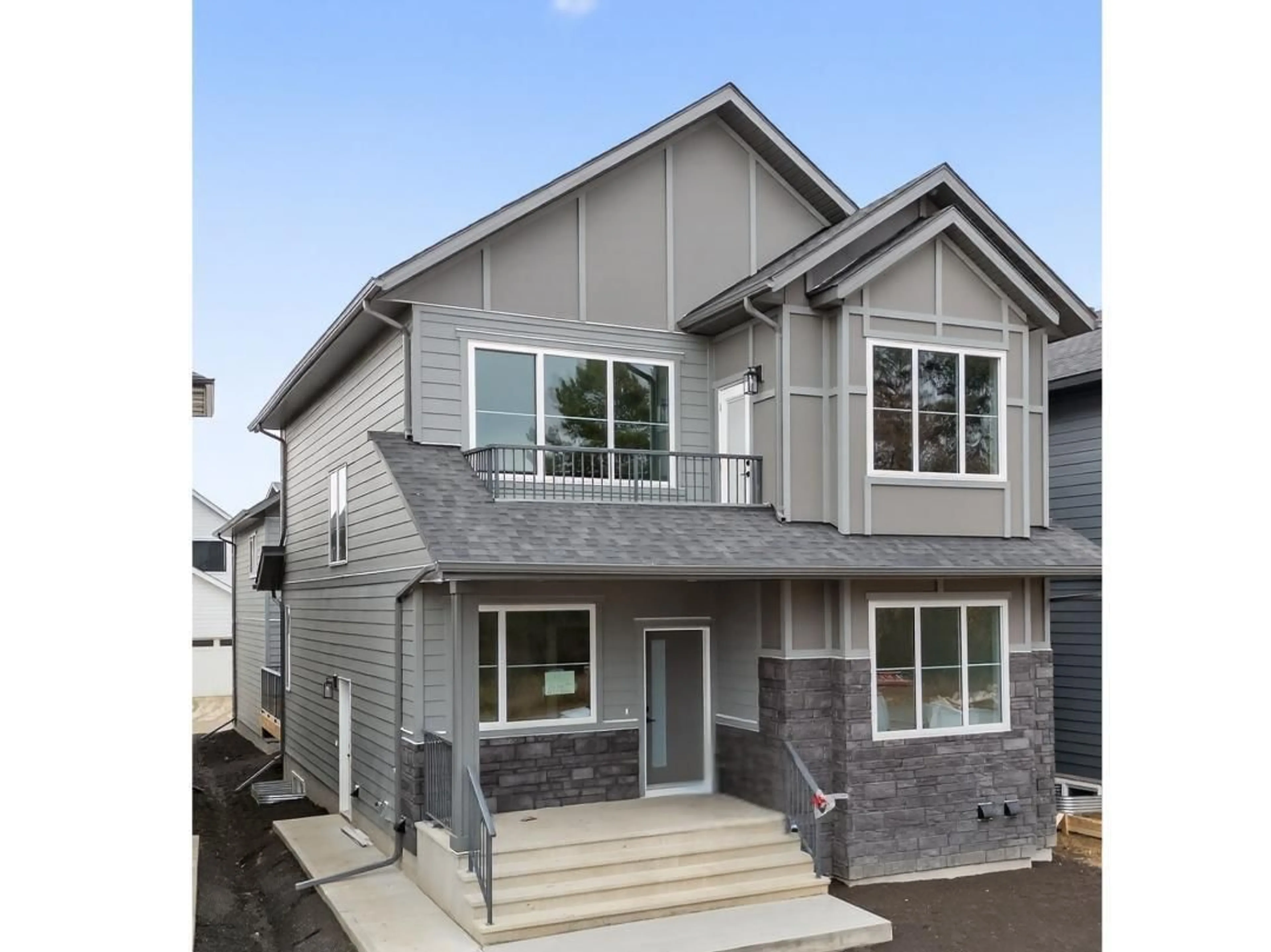 Home with vinyl exterior material, street for 6117 CRAWFORD DR, Edmonton Alberta T6W4L7