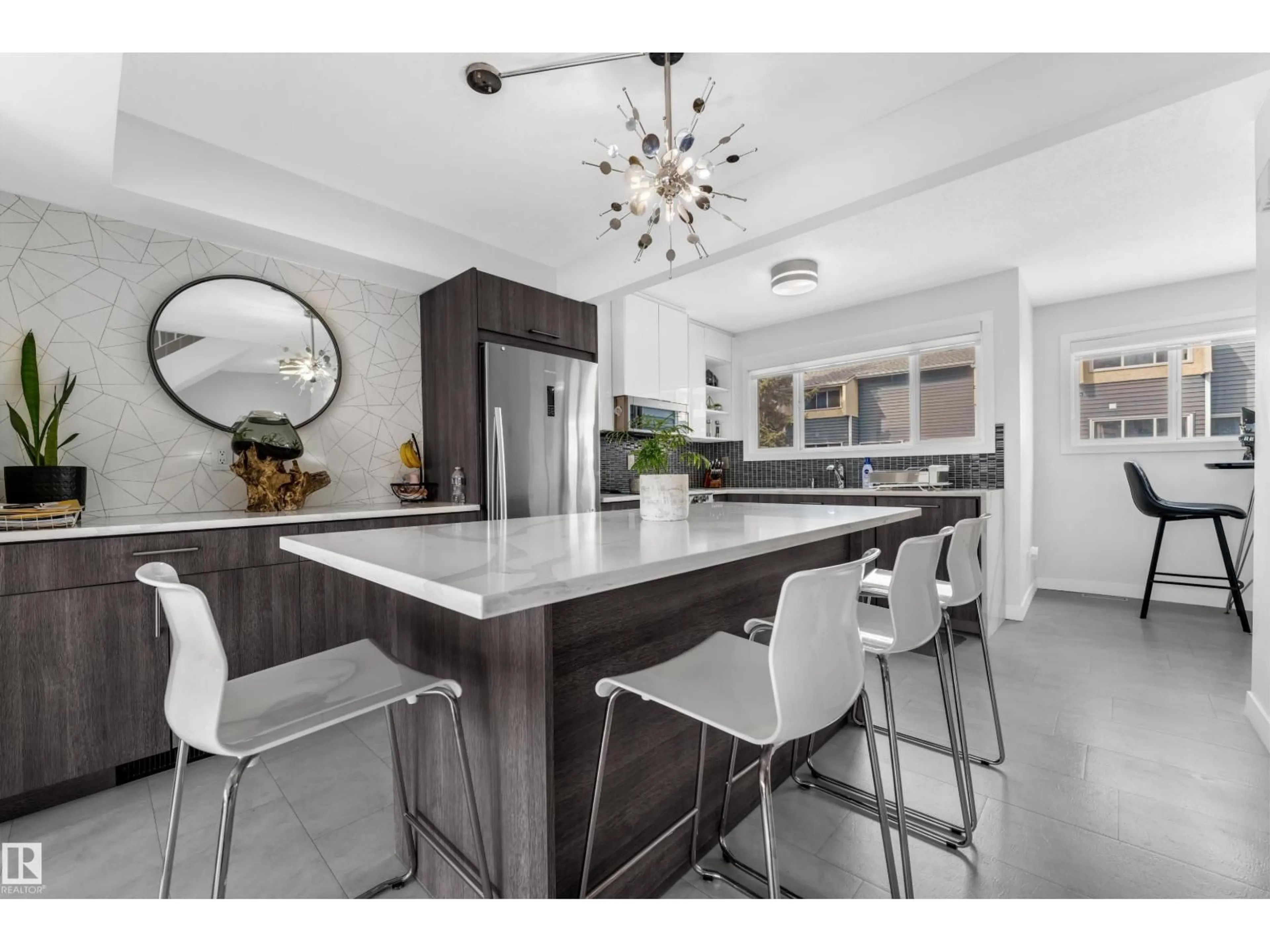 Contemporary kitchen, ceramic/tile floor for 1009 MILLBOURNE ROAD, Edmonton Alberta T6K0T2