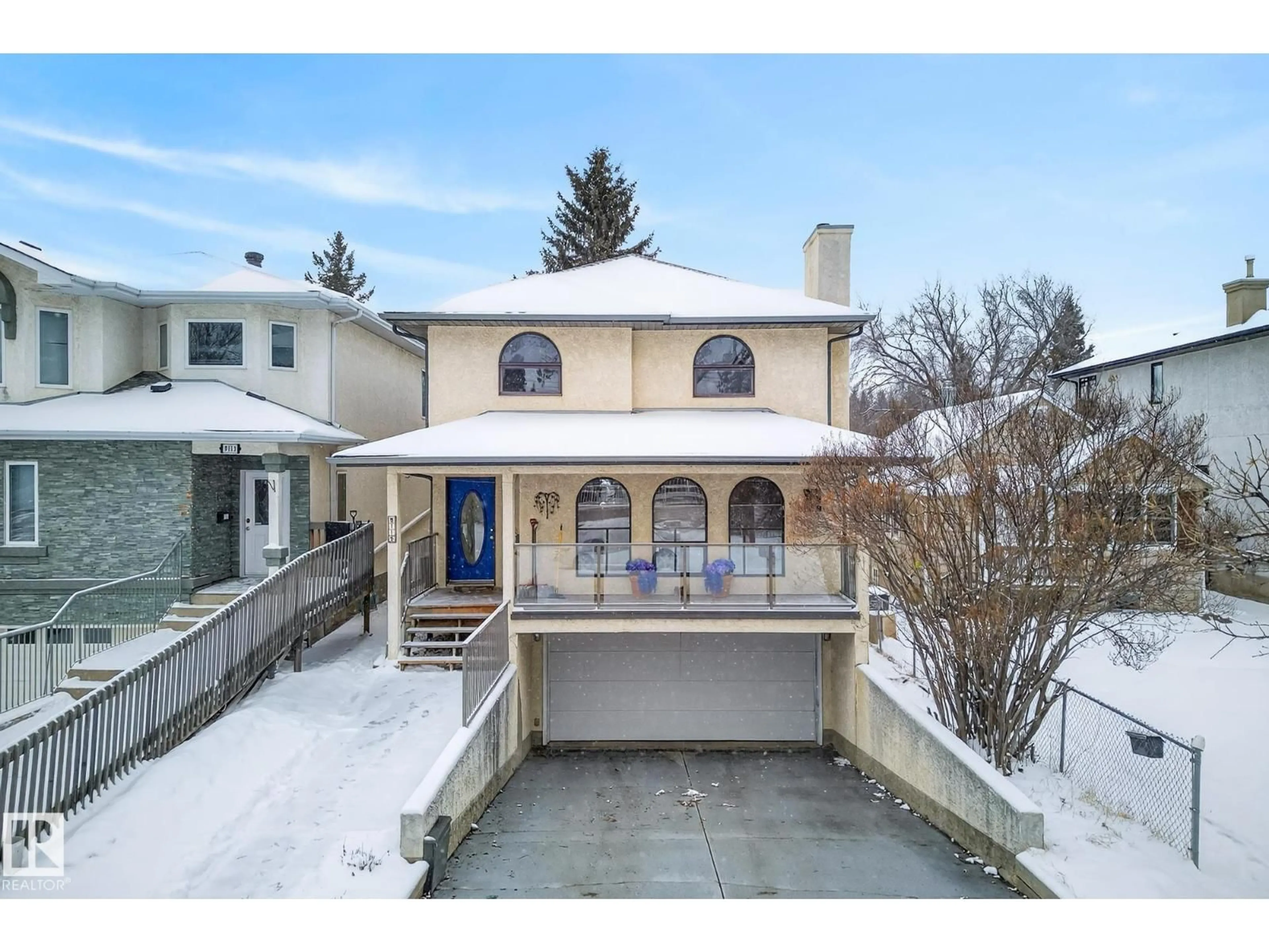 A pic from outside/outdoor area/front of a property/back of a property/a pic from drone, street for 9115 77 AV, Edmonton Alberta T6C0M1