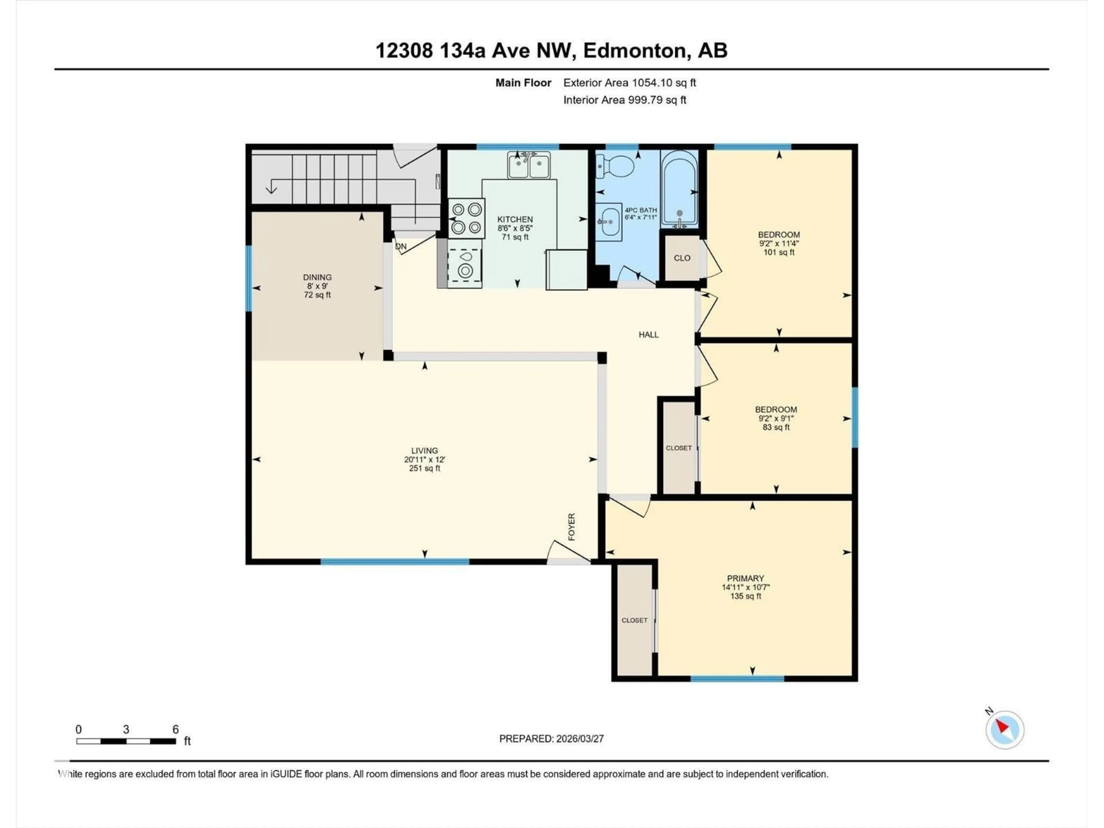Floor plan for NW - 12308 134A AV, Edmonton Alberta T5L3W4