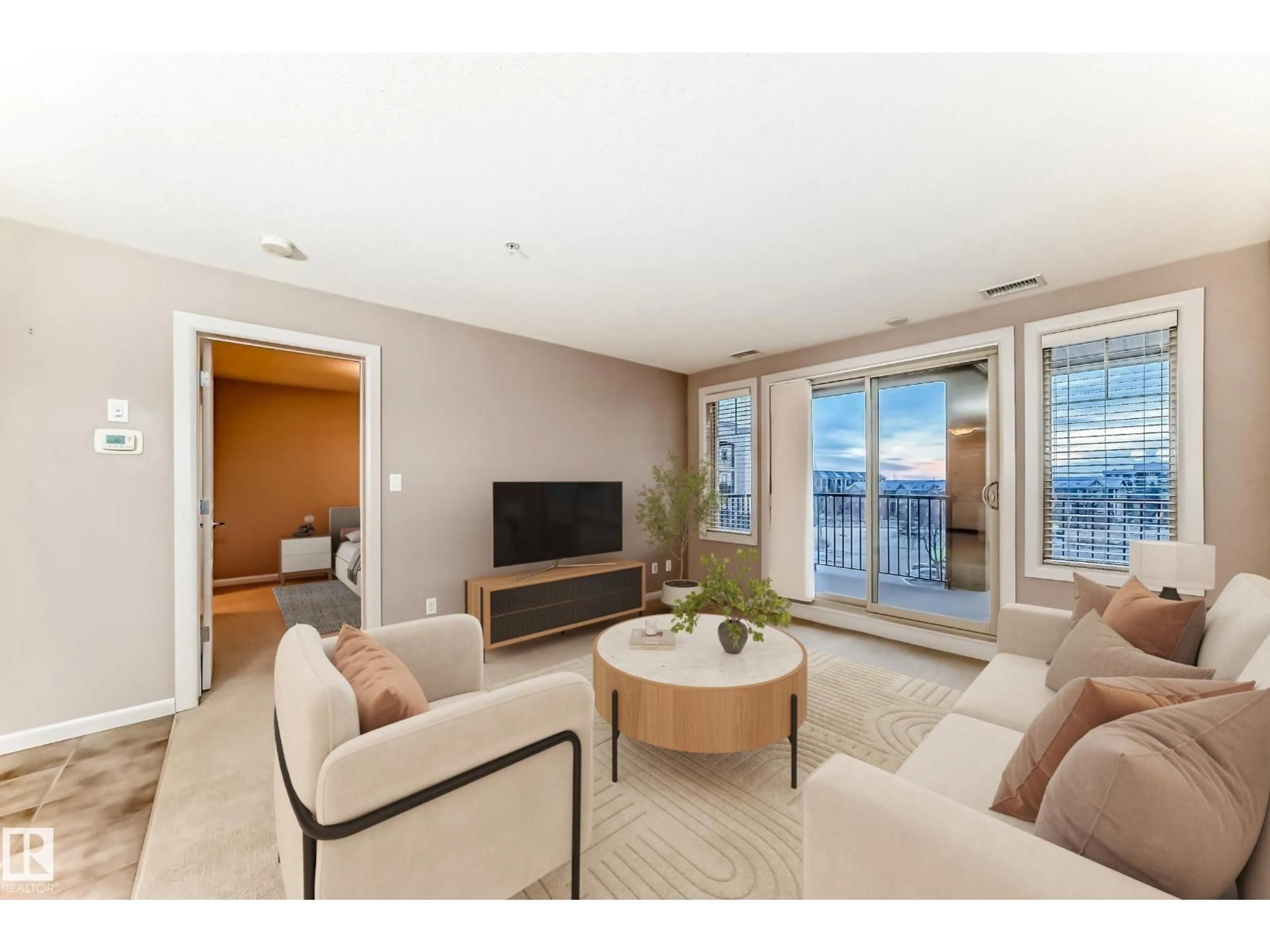 Living room with furniture, unknown for 400 - 336 PALISADES WY, Sherwood Park Alberta T8H2T9