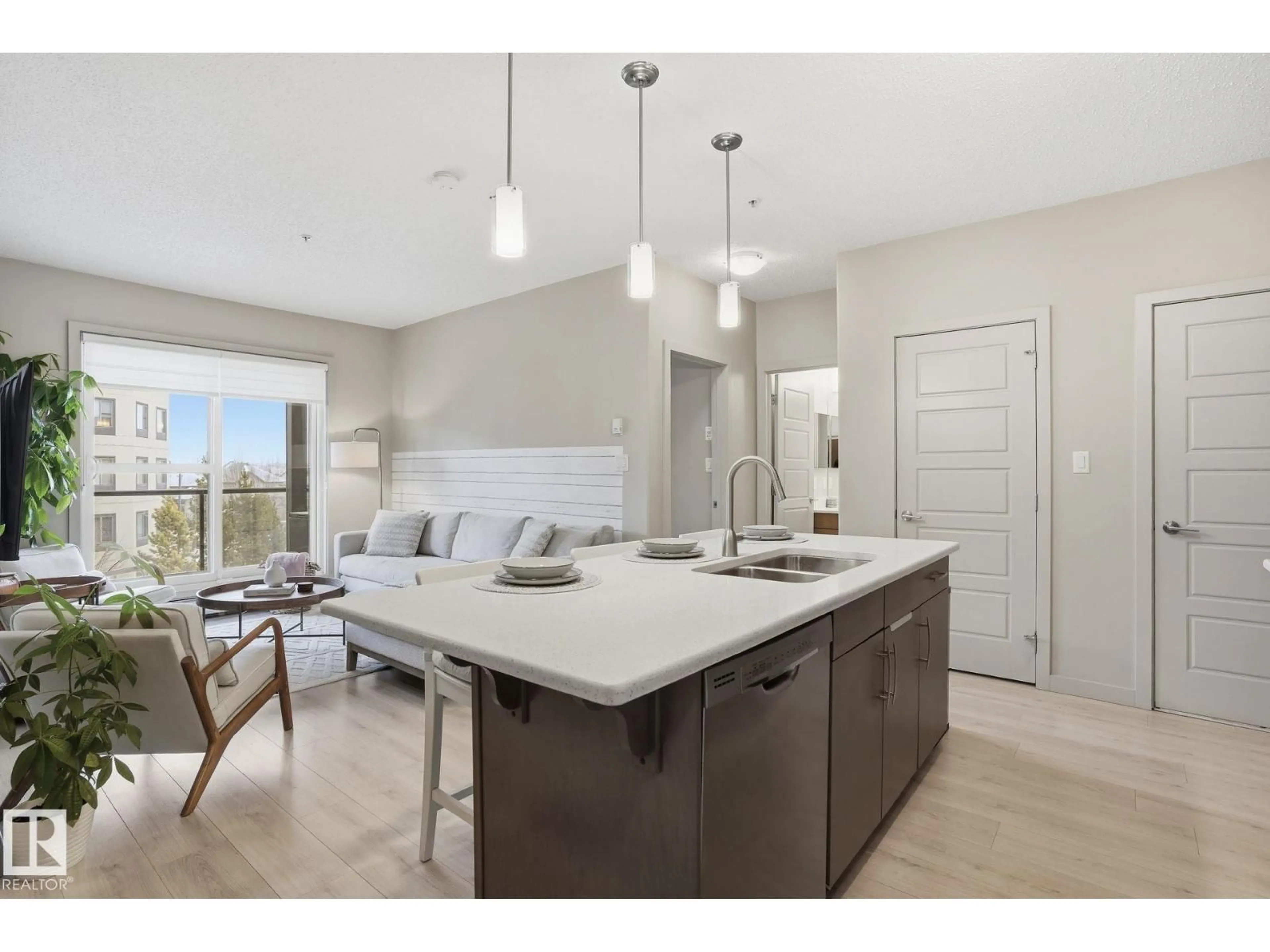 Open concept kitchen, unknown for #303 - 320 AMBLESIDE LINK DR, Edmonton Alberta T6W2Z9