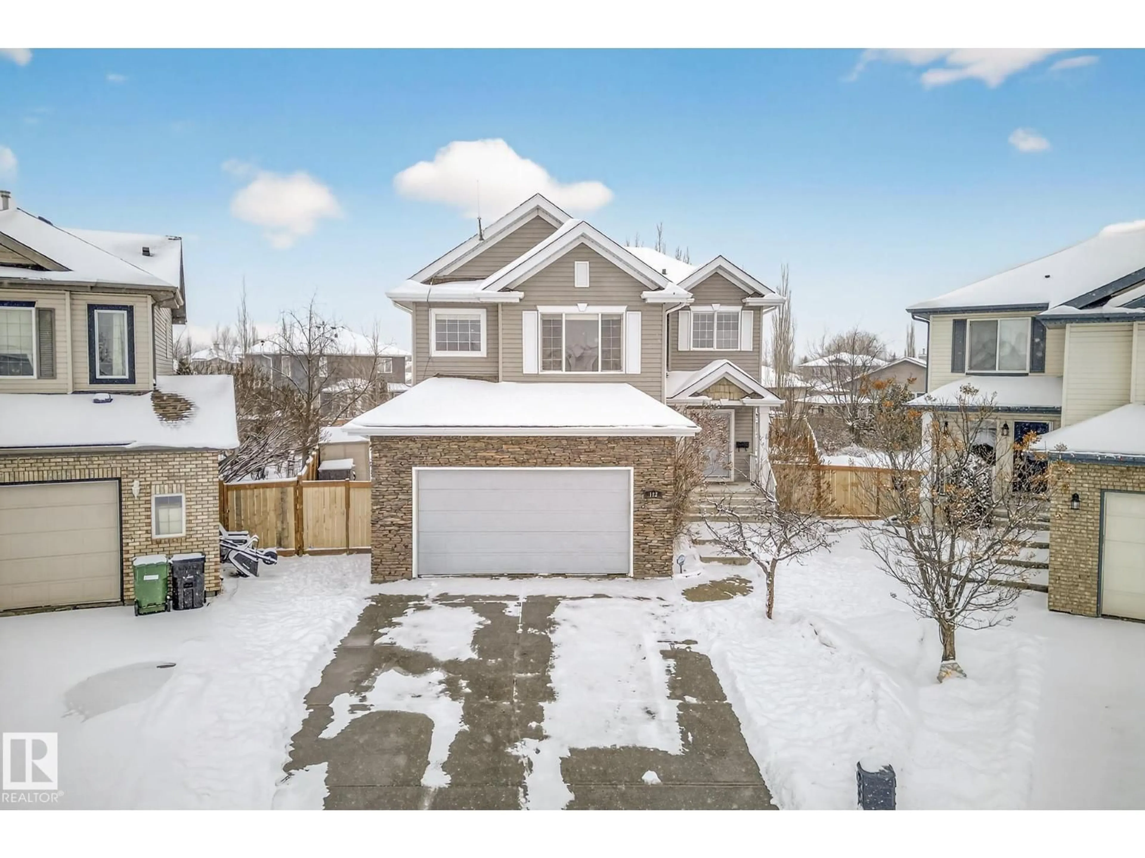 A pic from outside/outdoor area/front of a property/back of a property/a pic from drone, street for 112 WINDROSE DR, Leduc Alberta T9E8S7