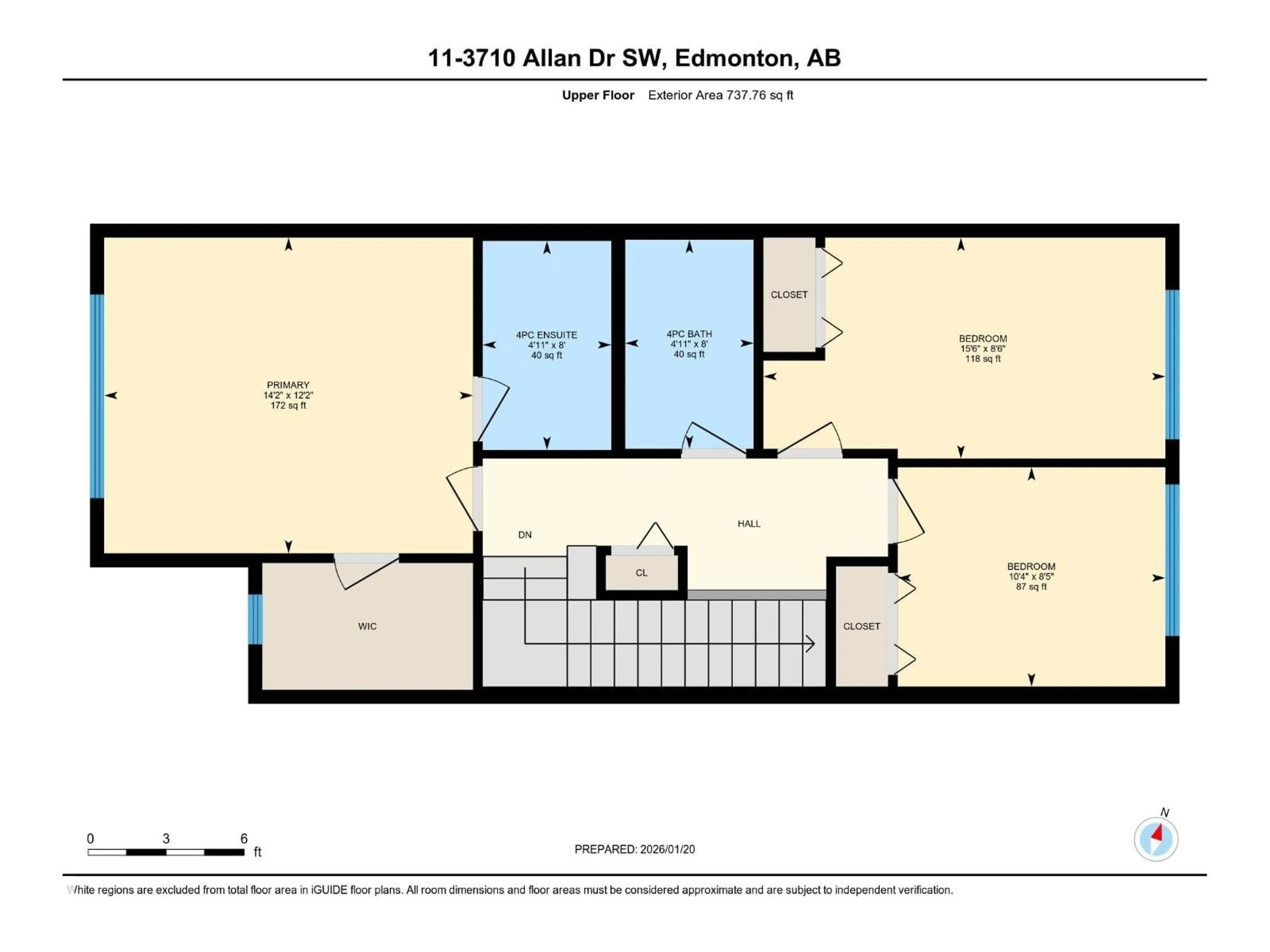 Floor plan for #11 - 3710 ALLAN DR, Edmonton Alberta T6W2C4
