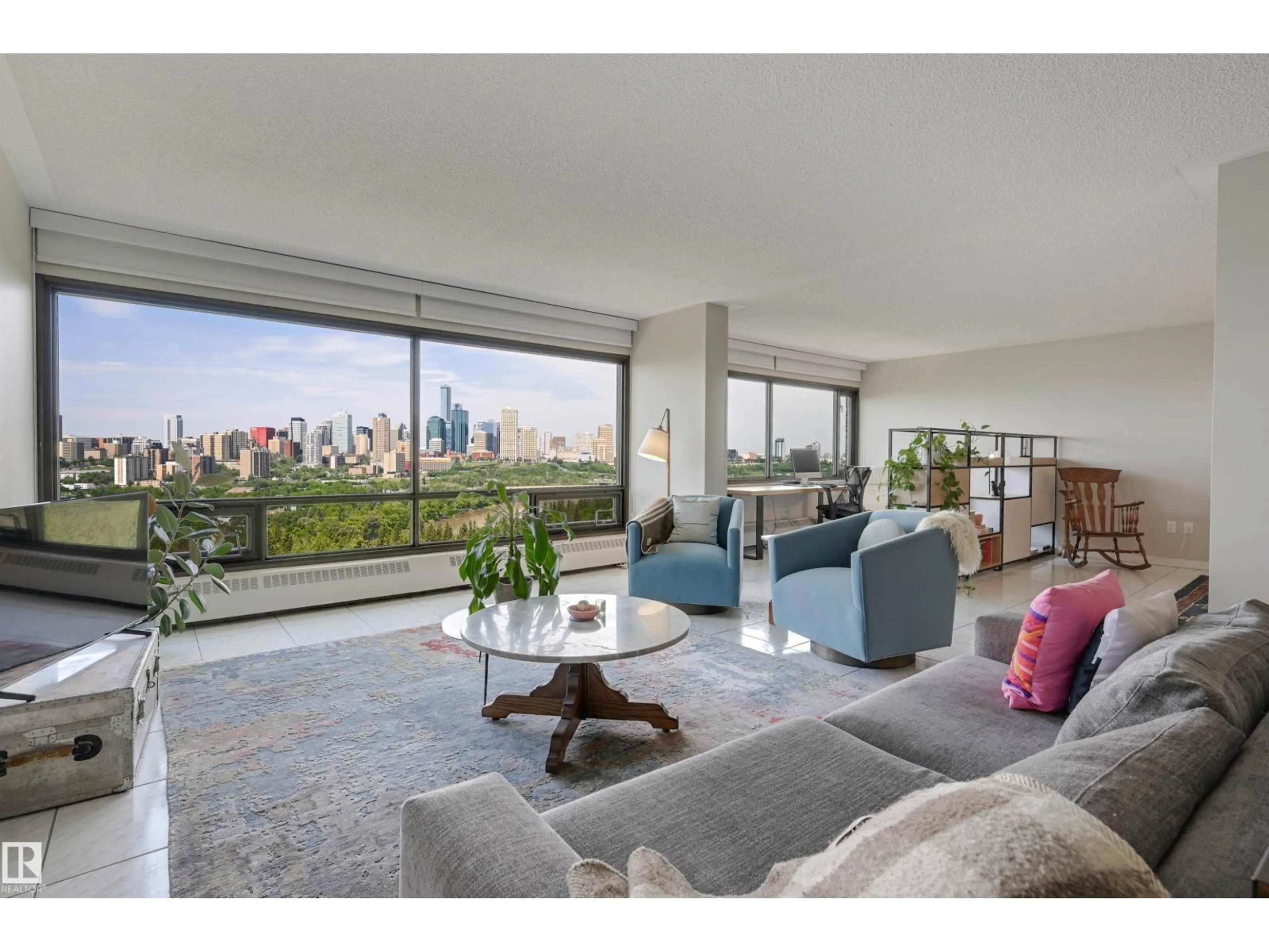 Living room with furniture, unknown for #602 - 9929 SASKATCHEWAN DR, Edmonton Alberta T6E5J9