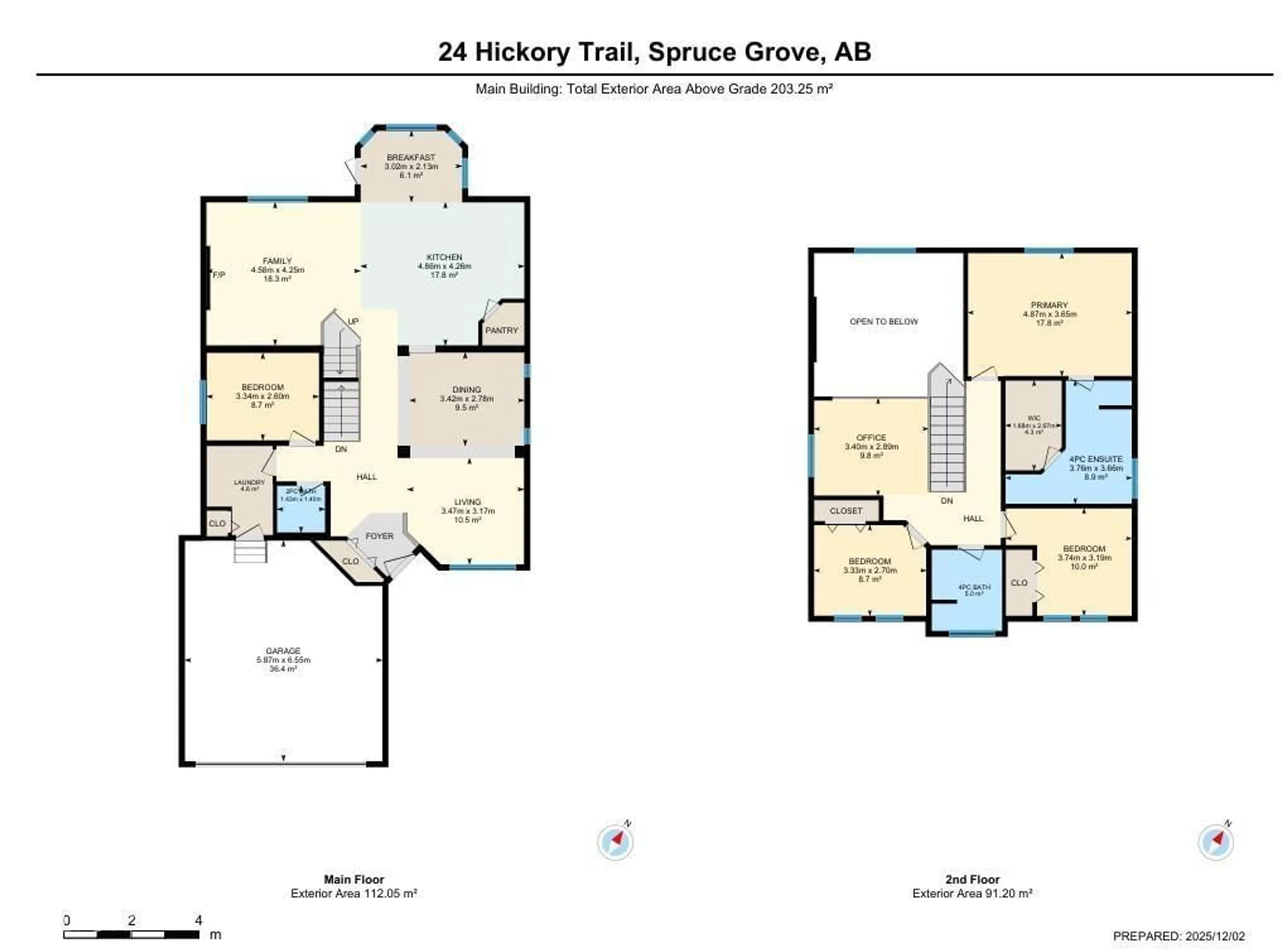 Floor plan for 24 HICKORY TR, Spruce Grove Alberta T7X0A6