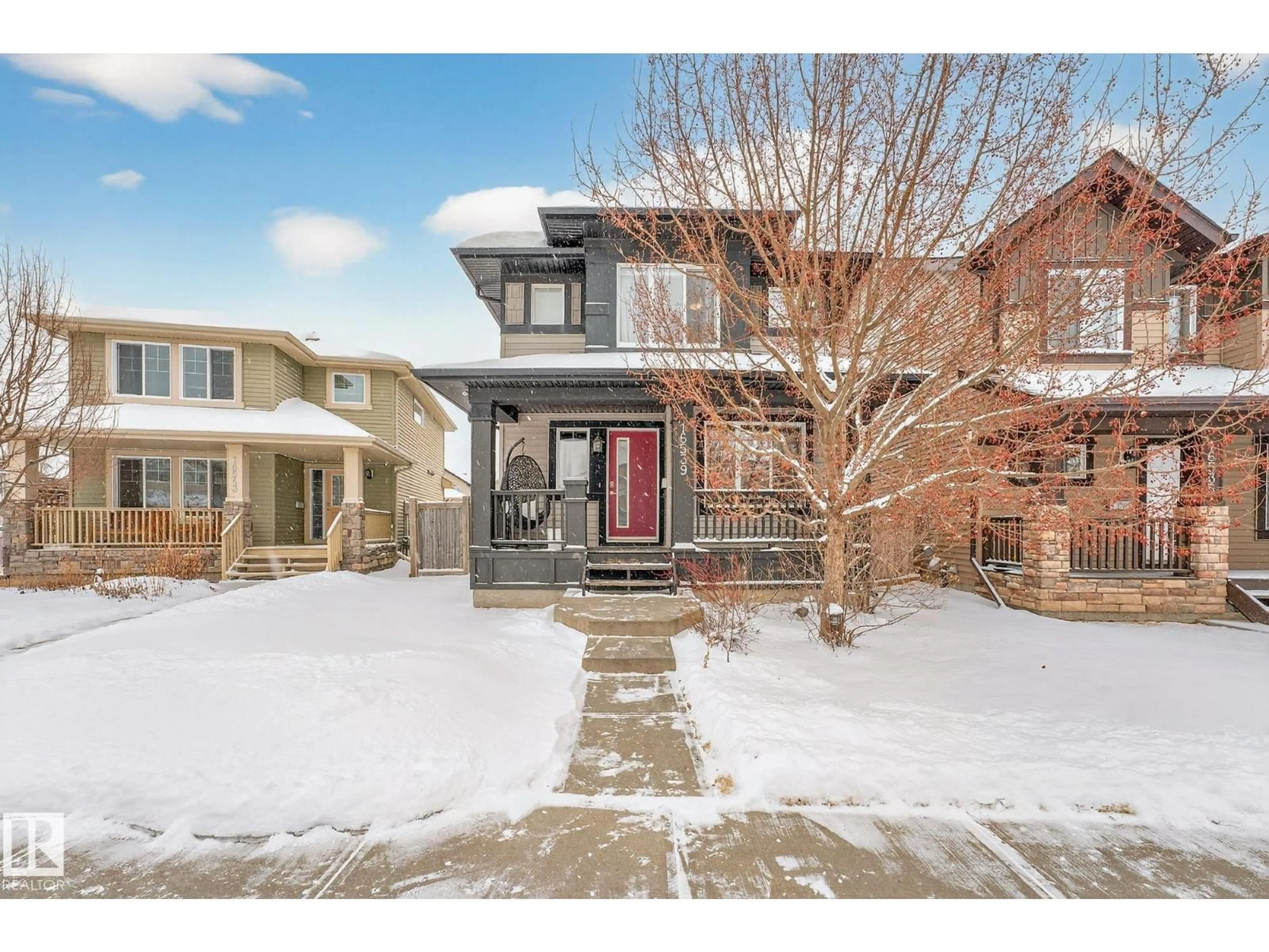 Home with brick exterior material, street for 16539 135 ST, Edmonton Alberta T6V0G6