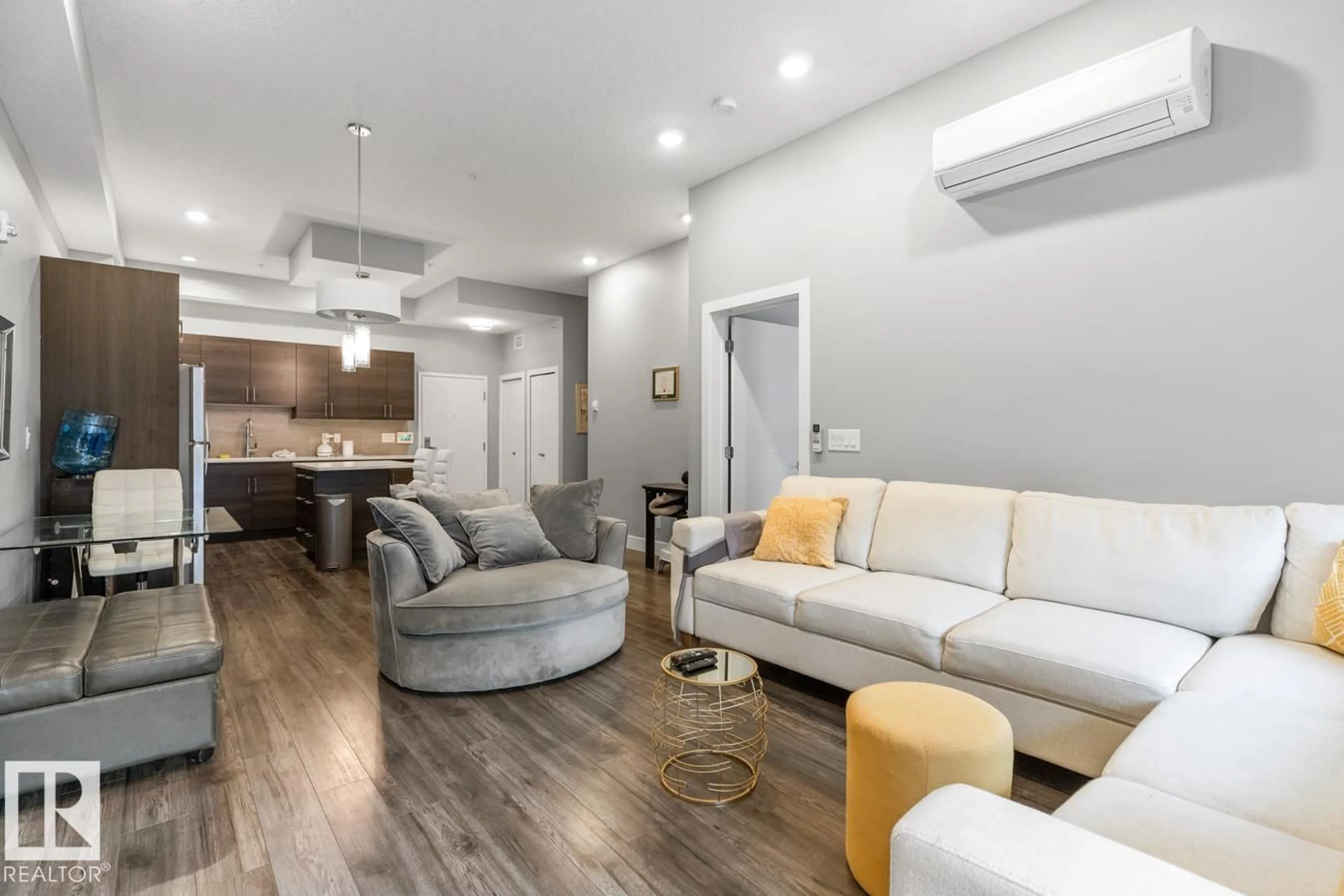 Living room with furniture, unknown for #102 - 10006 83 AV, Edmonton Alberta T6E2C2