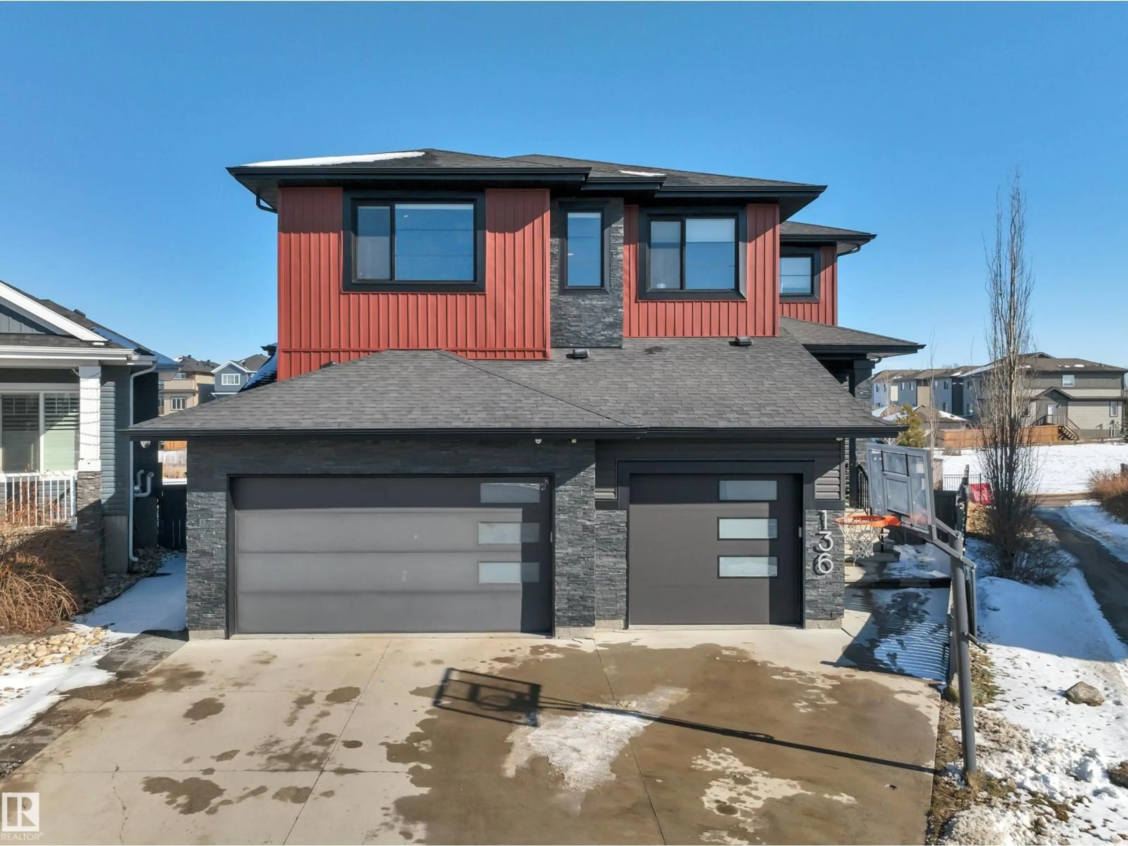 Home with brick exterior material, street for 136 KIRPATRICK CR, Leduc Alberta T9E0W3