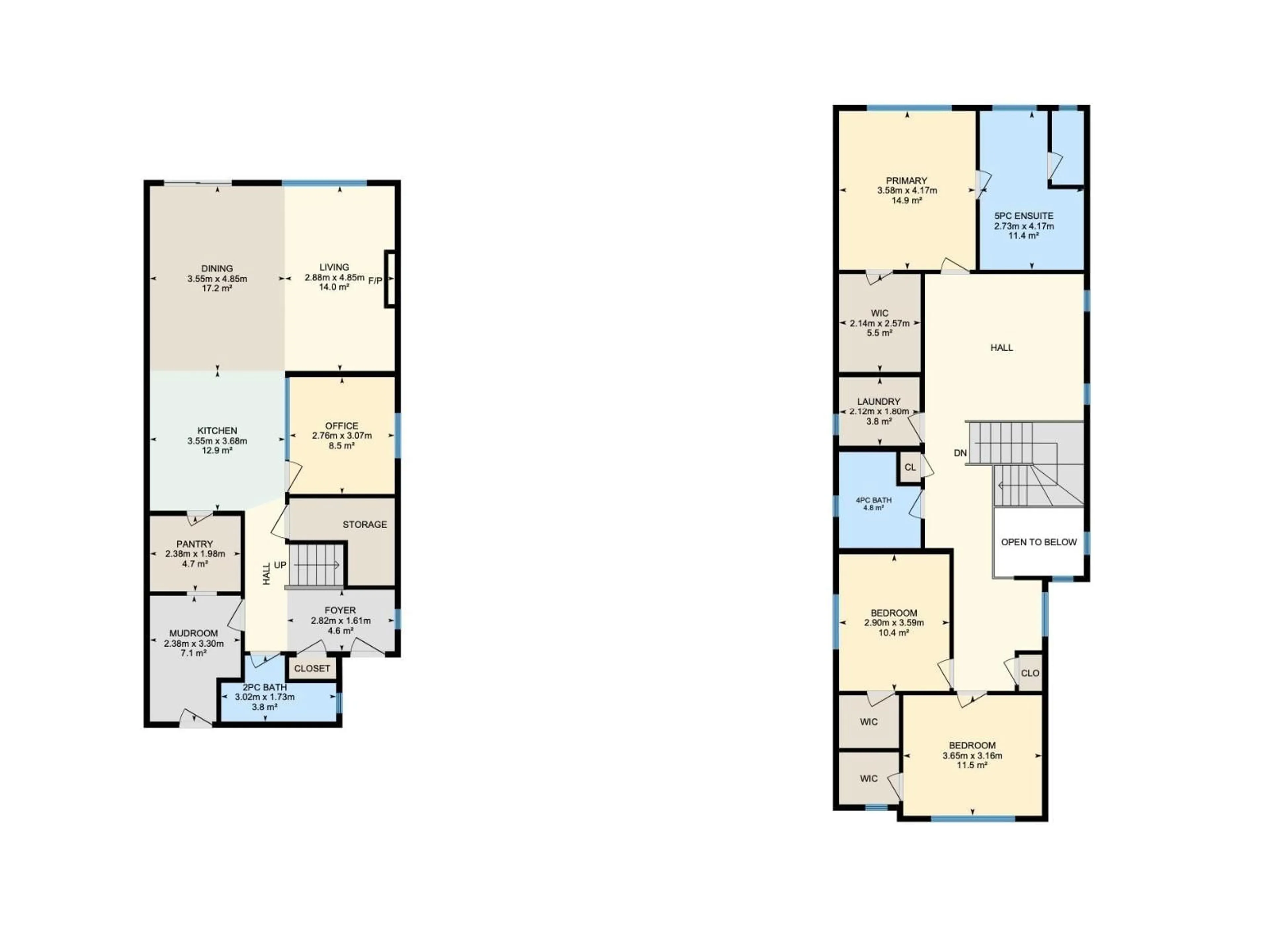 Floor plan for 10 GABLE CM, Spruce Grove Alberta T7X2W2